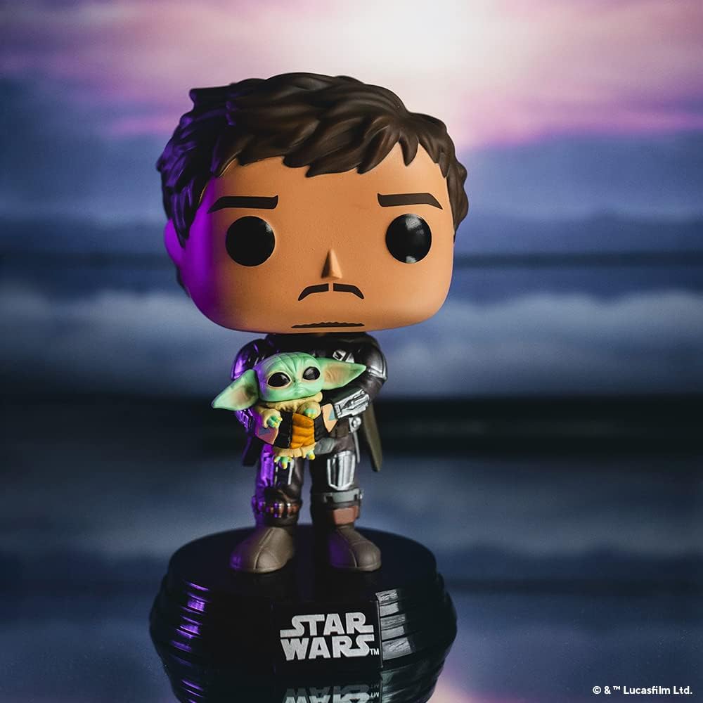 Thumbnail 1 de Funko 54525 POP Star Wars: Mandalorian - Mando Holding Child