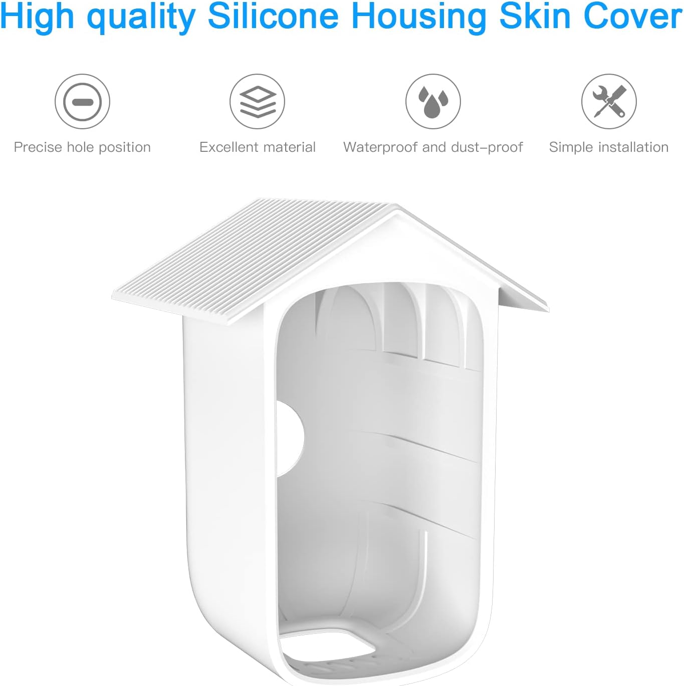 Thumbnail 2 de HOLACA Silikonhülle für eufy Security eufyCam S300 3C (Kamera nicht enthalten) – 2er Set in Weiß