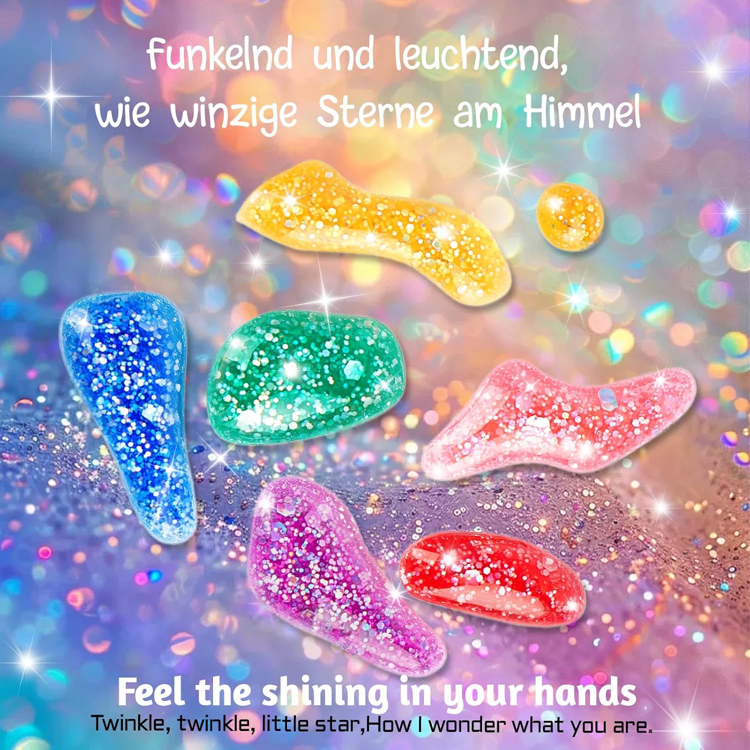 Thumbnail 3 de Aieenjor Kinder-Glitzer-Nagellack-Set (6 Farben) ab 3 Jahren – wasserlöslich & abziehbar