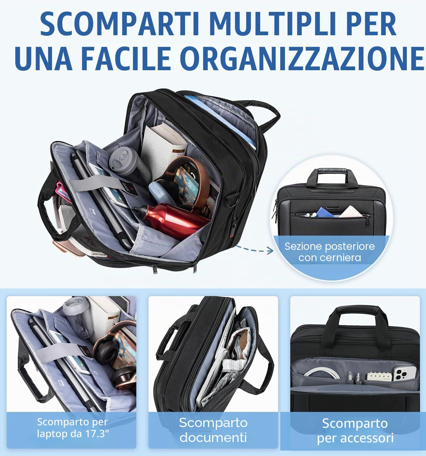 Thumbnail 5 de EMPSIGN Borsa per laptop 17 pollici