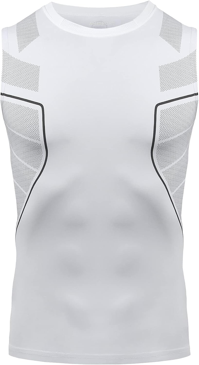 Thumbnail 2 de AMZSPORT Canotta Compressione Uomo – Maglia senza maniche ad asciugatura rapida per palestra e running
