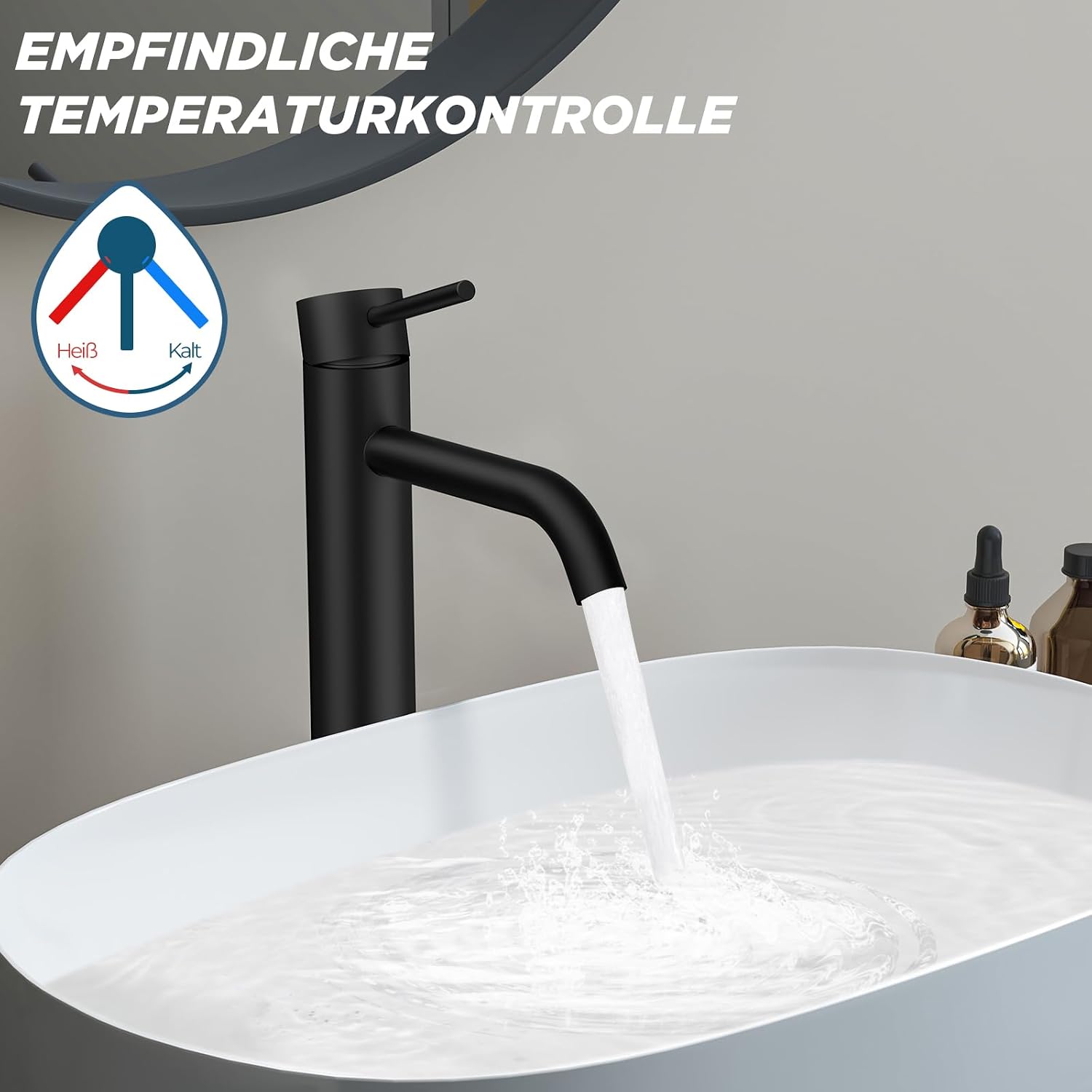Thumbnail 4 de FORIOUS Wasserhahn Bad Hoch 190 mm