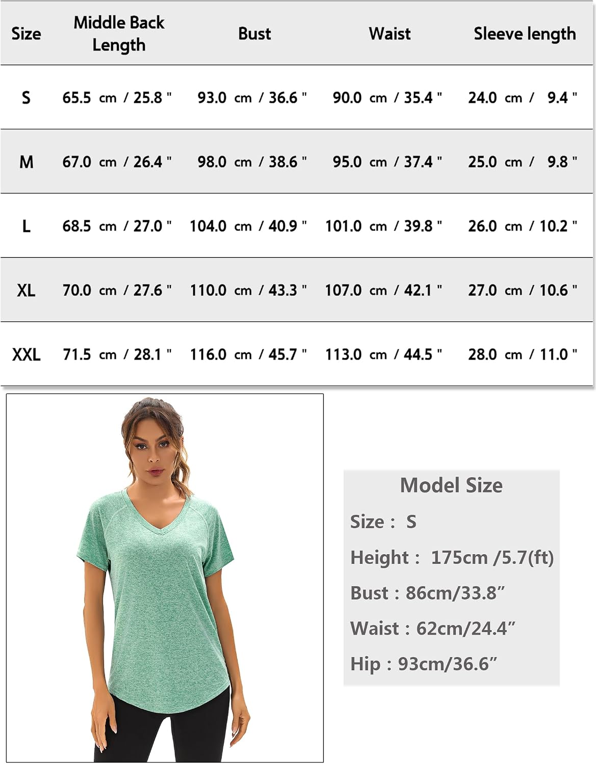 Thumbnail 5 de Wayleb Sportshirt Damen V‑Ausschnitt S‑XXL
