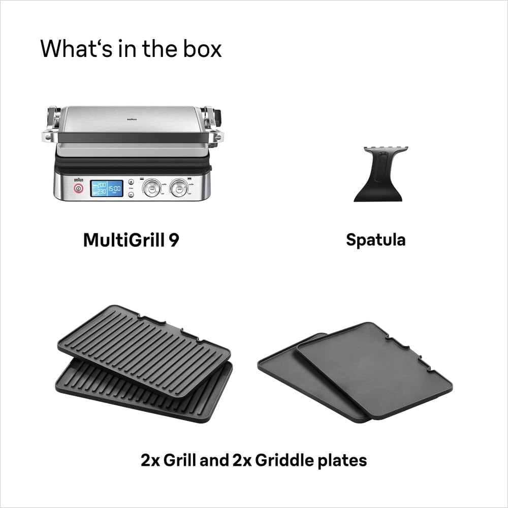 Thumbnail 6 de Braun MultiGrill9 CG9043: Griglia Elettrica con 2 Termostati Indipendenti e Funzione BOOST