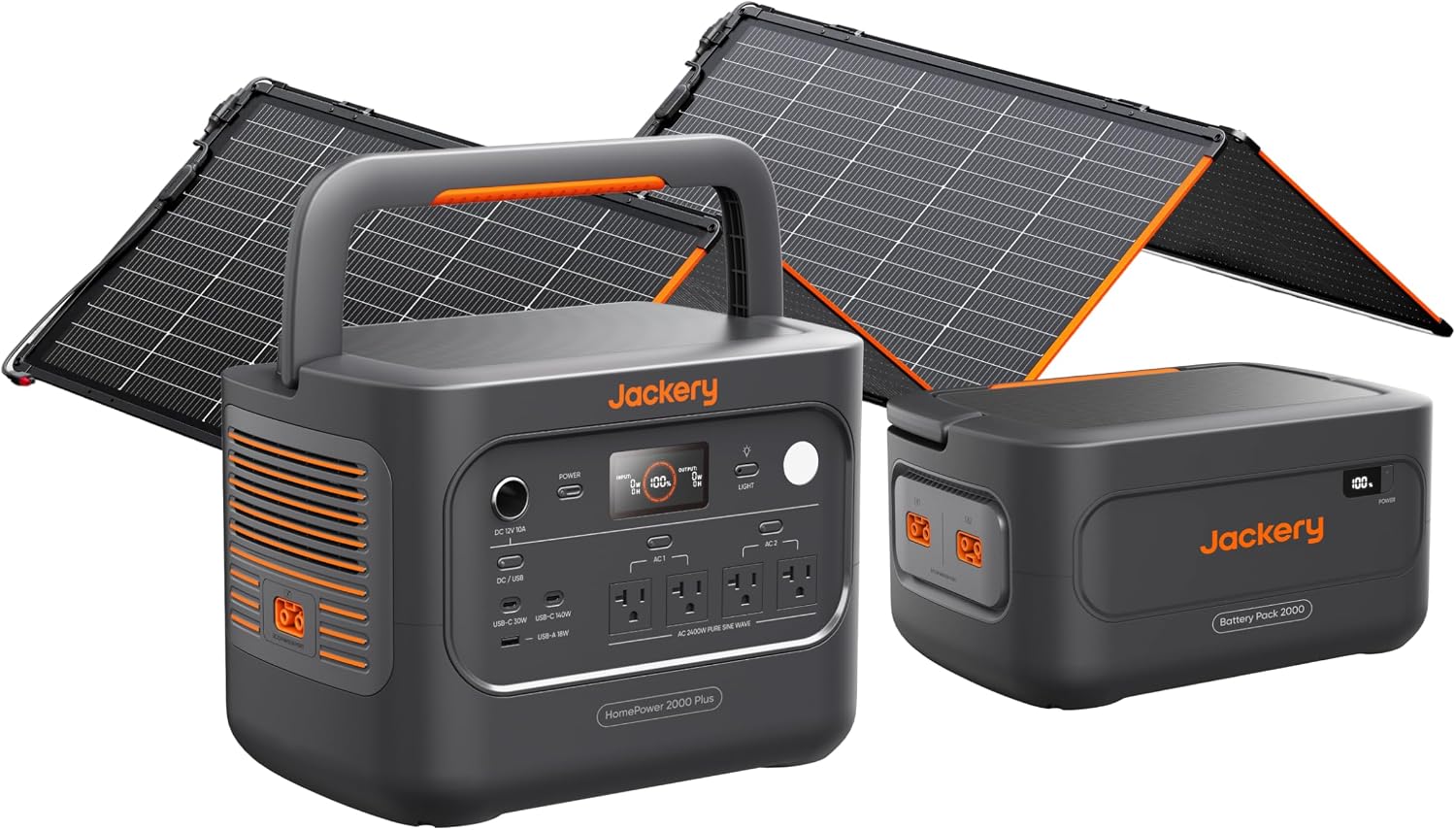 Detalle de Jackery HomePower 2000 Plus v2 JHP-2000A Portable Power Station, 2048Wh