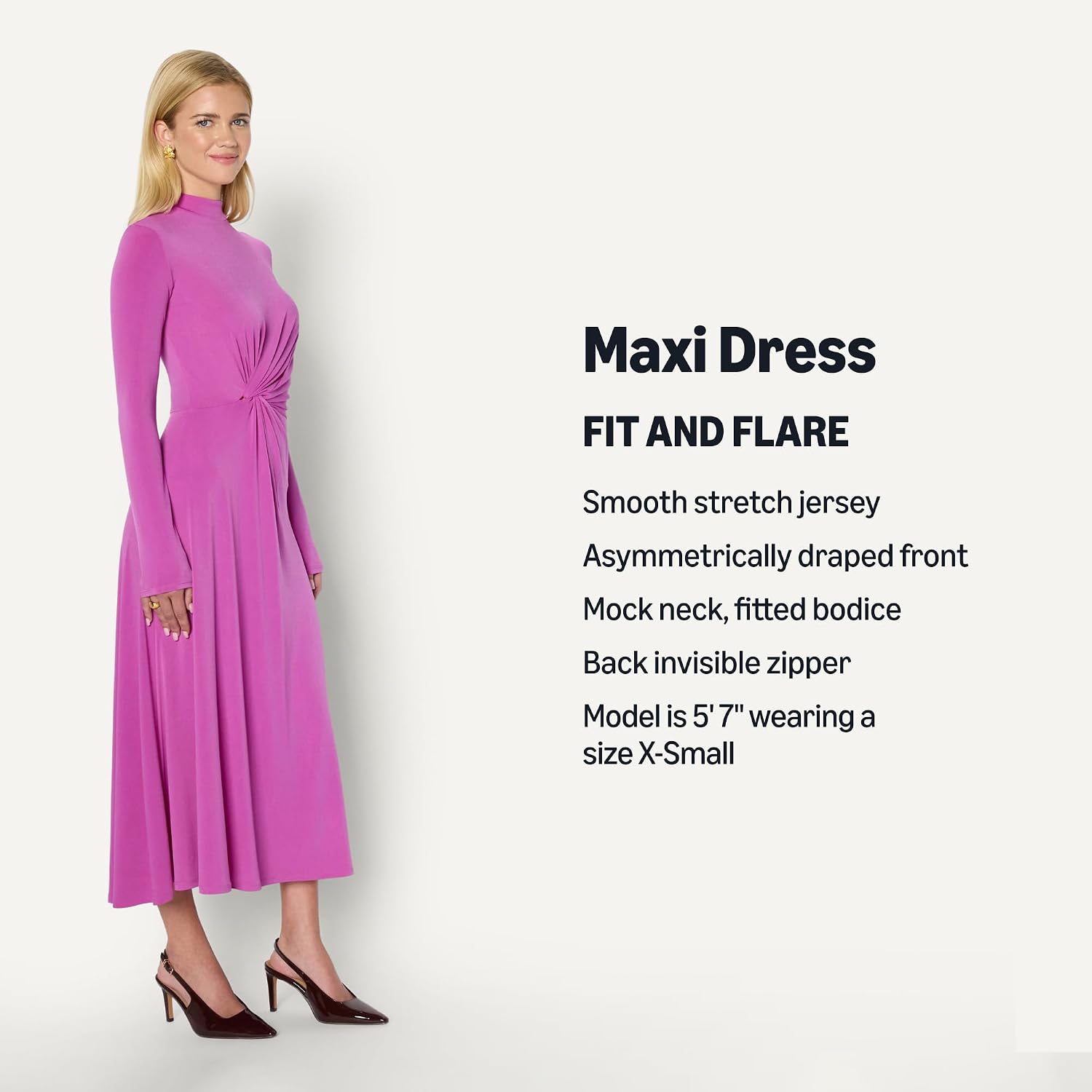 Thumbnail 5 de Amazon Essentials Long Sleeve Fit-and-Flare Dress