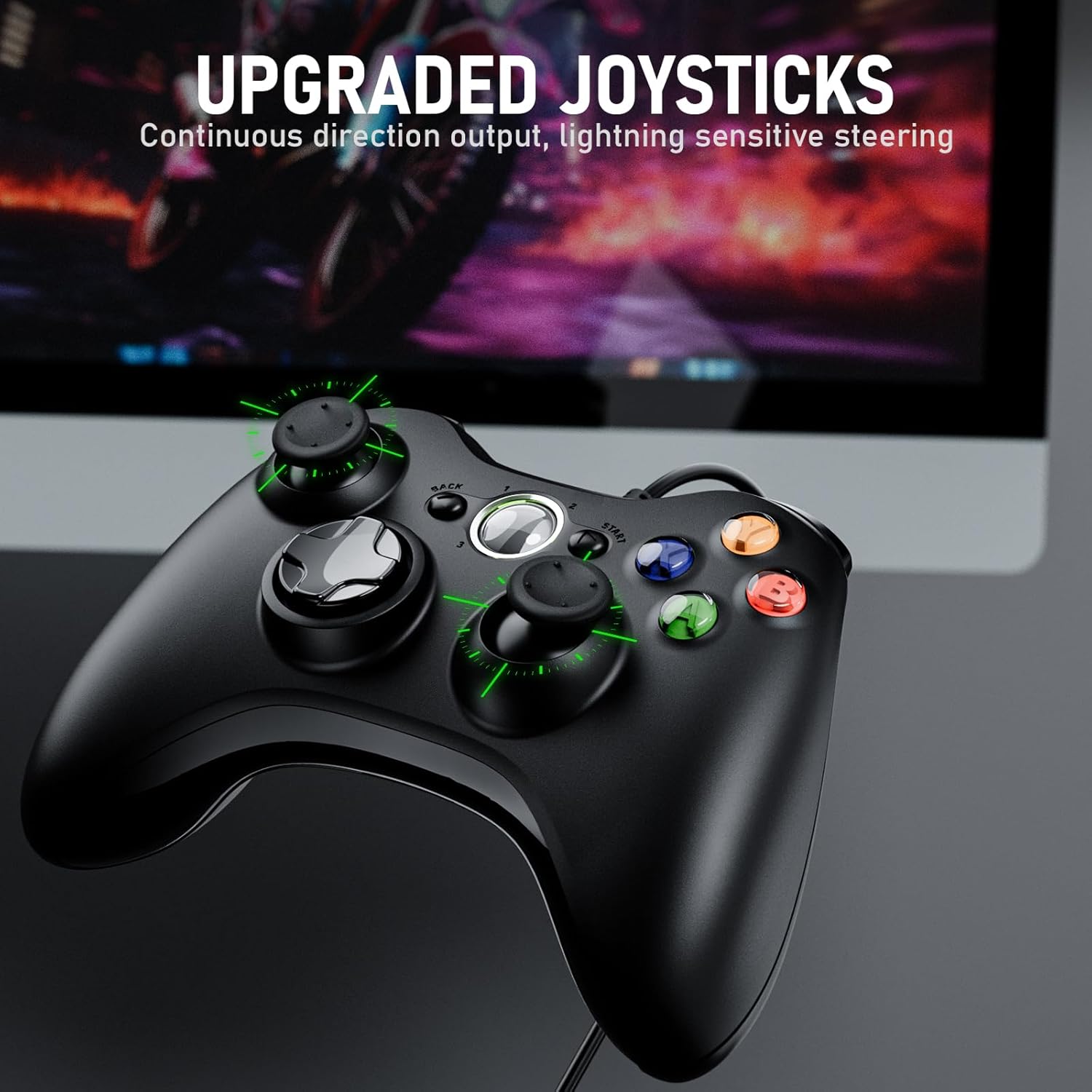 Thumbnail 4 de Controller 2er-Pack USB Gamepad – kompatibel mit Xbox 360 und PC (Win XP–10)