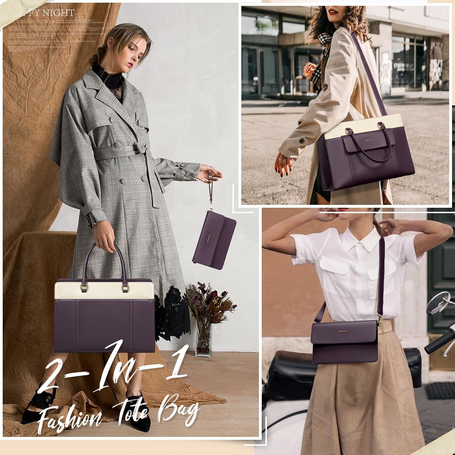 Thumbnail 1 de RAINSMORE Bolso Mujer Universidad 15,6