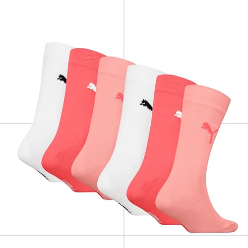 Thumbnail 1 de PUMA Calcetines clásicos Easy Rider unisex para niños (6 unidades) 23-26, rosa combo