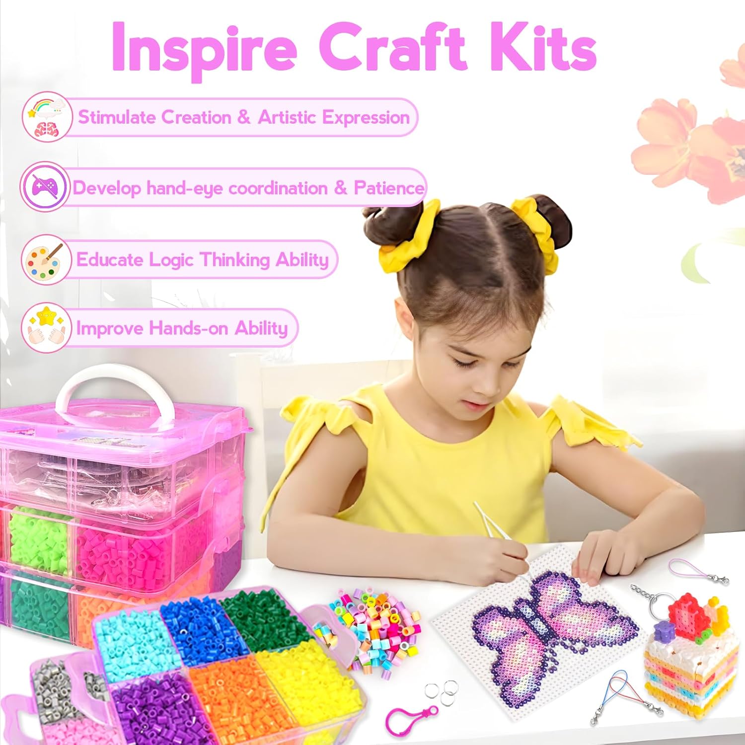 Thumbnail 5 de KIFHCMPR 11000 Stück Bügelperlen Set 5 mm 🎨