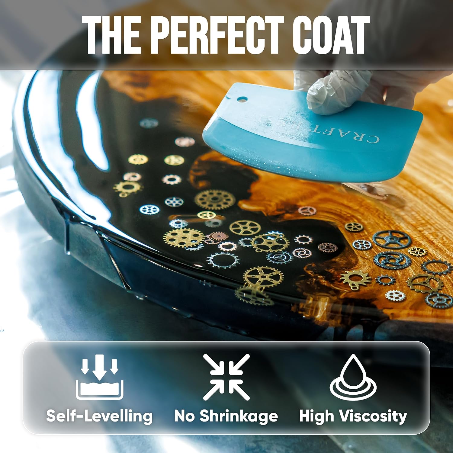 Detalle de CRAFT RESIN Table Top Epoxy Resin Kit 4L