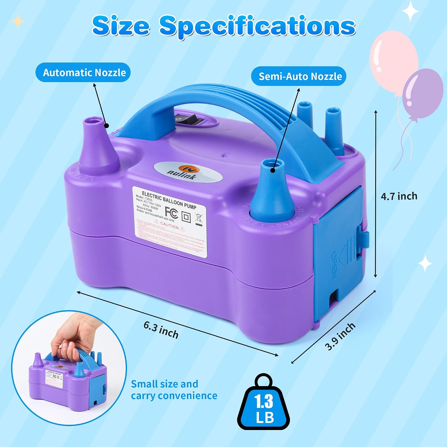 Detalle 2 de NuLink Balloon Pump 600W ๐