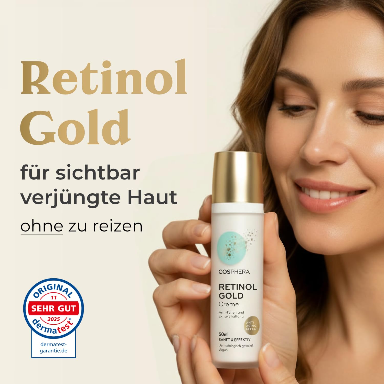 Detalle 2 de COSPHERA Retinol Creme Anti Falten 50 ml