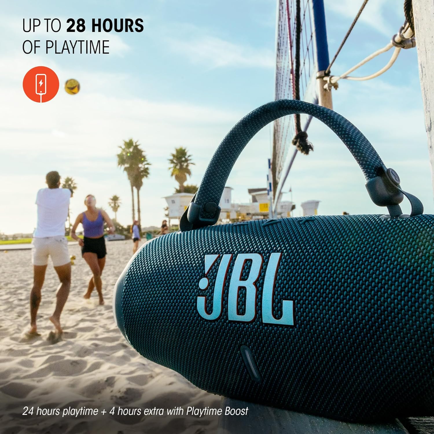 Detalle de JBL Charge 6: Portable Bluetooth Speaker with IP68 Durability, 28H Playtime and Built-in Powerbank