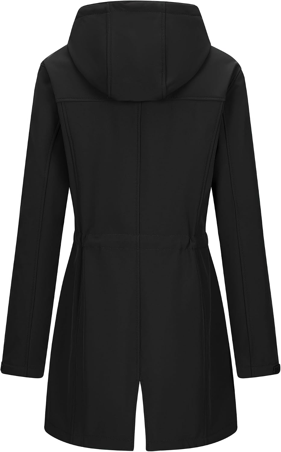 Detalle de 33,000ft 3JL012A Women's Long Softshell Jacket with Hood, Fleece Lining