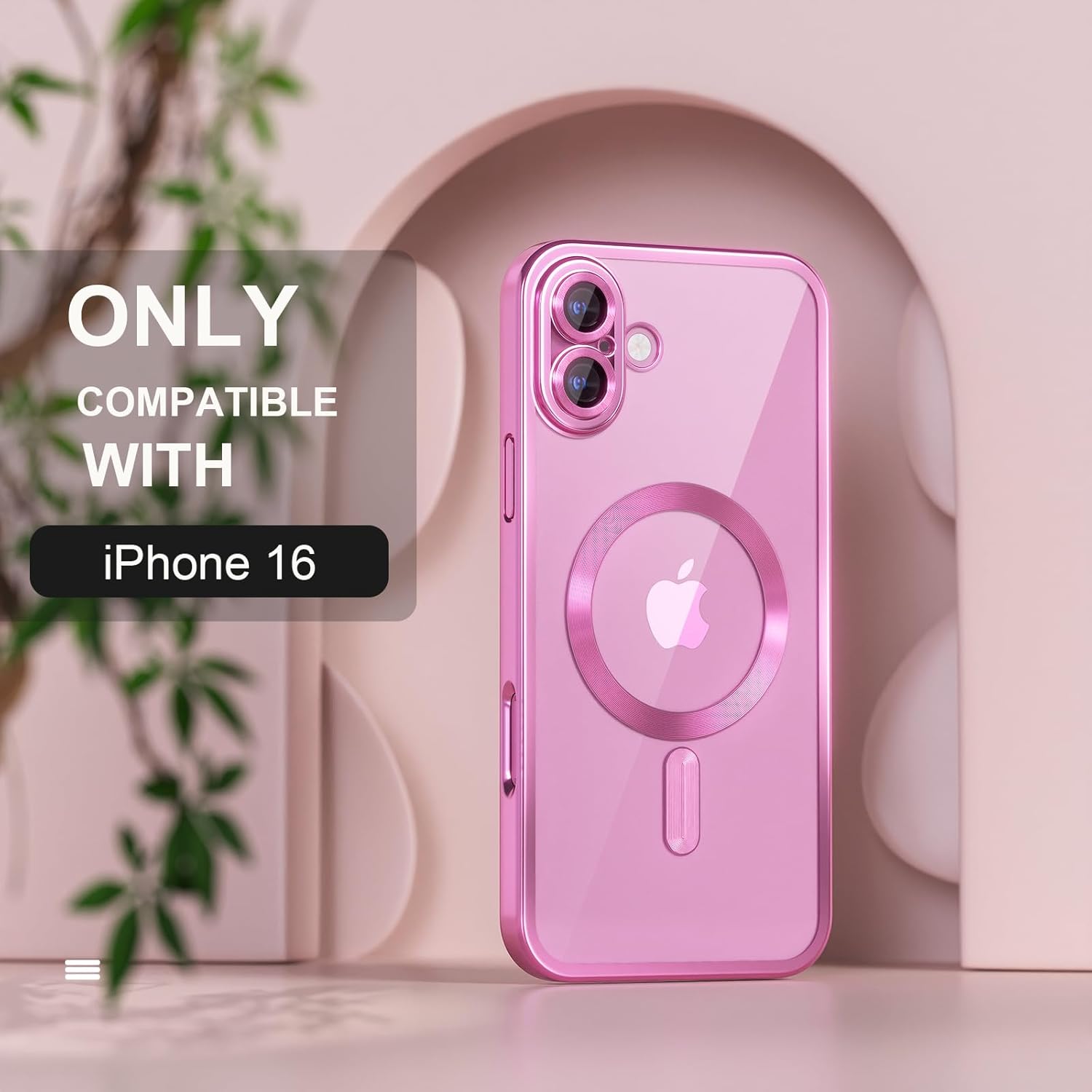 Detalle 2 de Misea iPhone 16 Magnetic Clear Case 6.1"