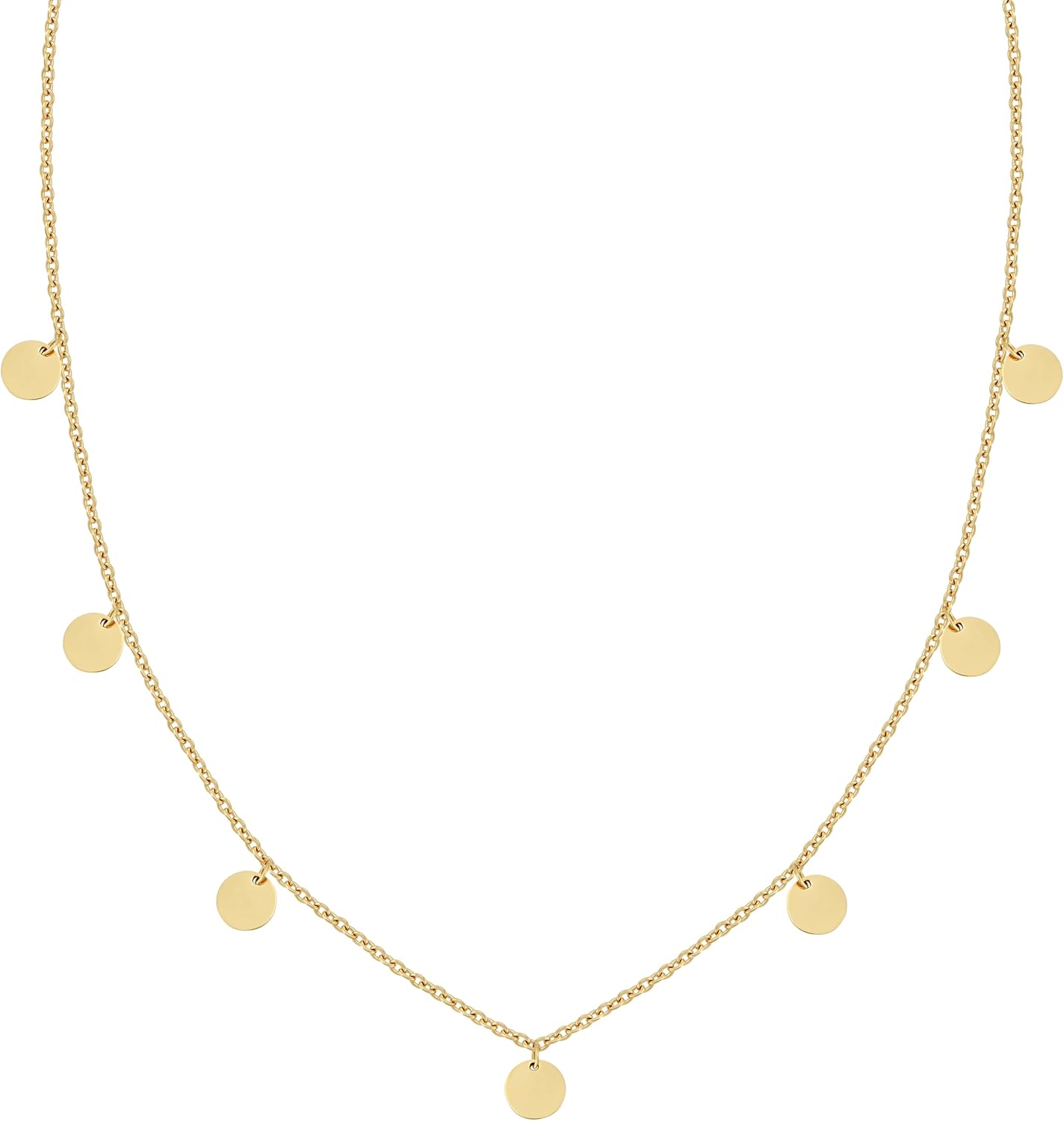 Thumbnail 6 de BONNYBIRD BonnyCoin Wasserfeste Edelstahlkette mit Plättchen für Damen – Silber, Gold & Roségold