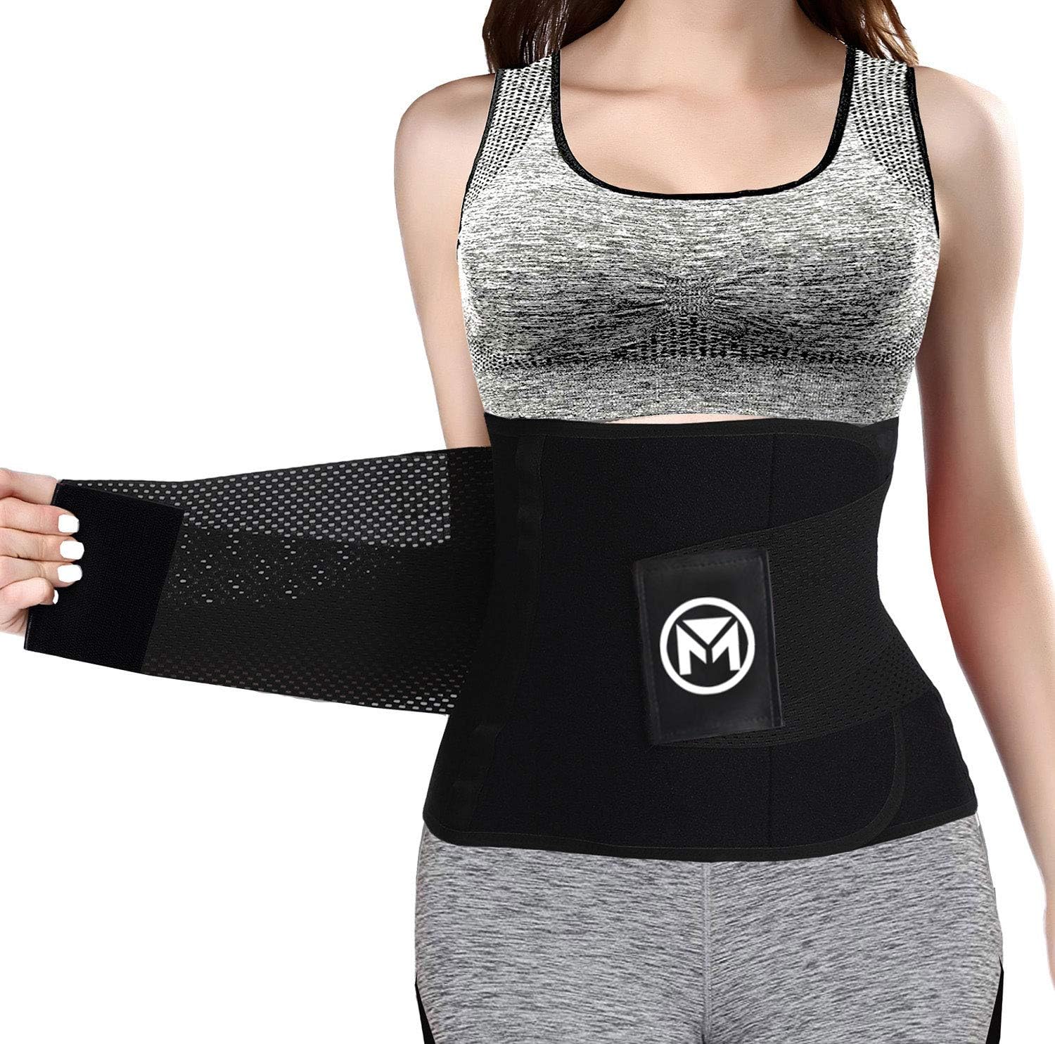 Detalle de Moolida Waist Trainer Belt, XX-Large, Neoprene with Adjustable Back Support