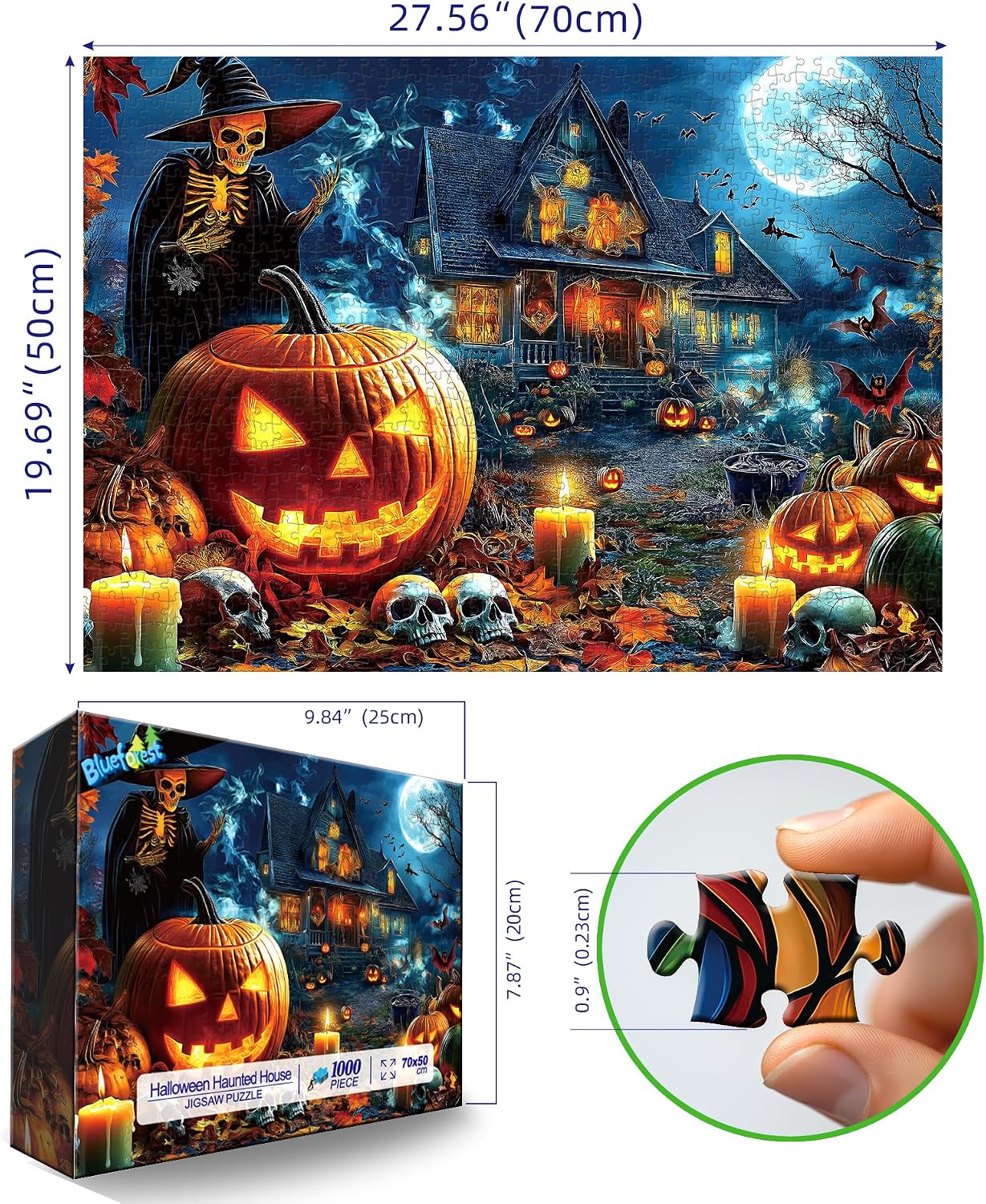 Detalle 2 de Blueforest Jigsaw Puzzle 1,000 Pieces