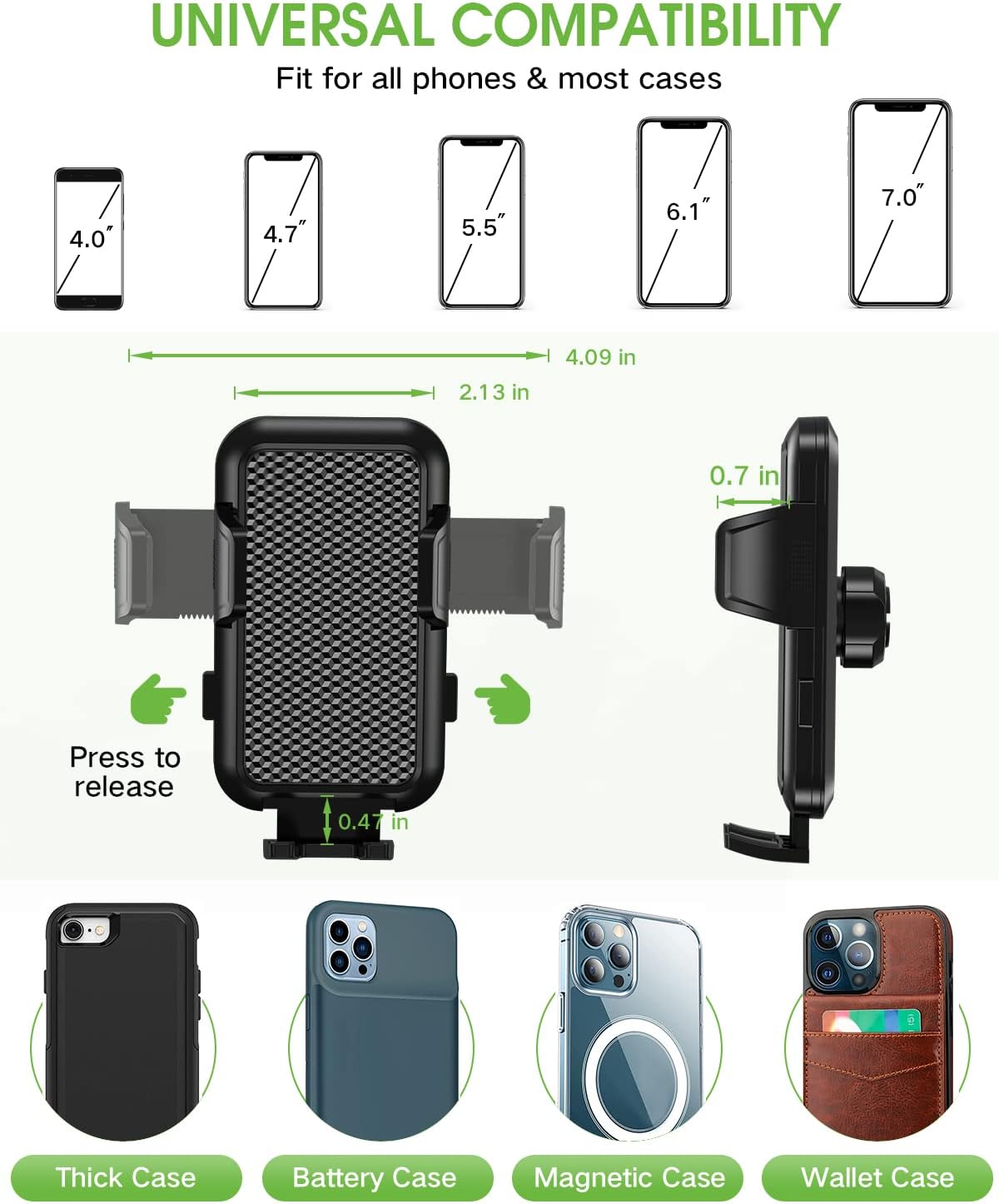 Detalle 2 de EOCAHO 2025 Cup Phone Holder for Car