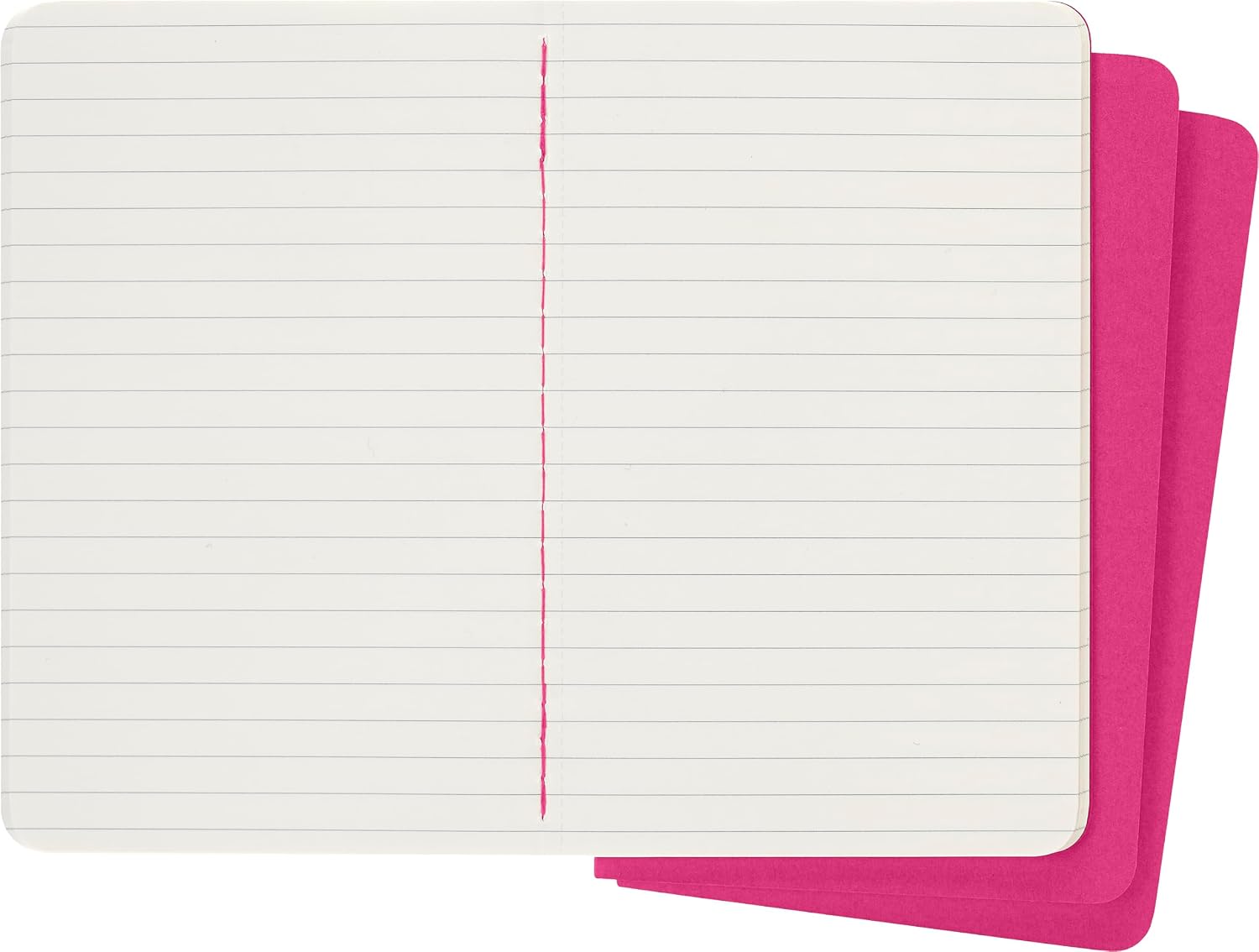 Thumbnail 3 de Moleskine Cahier Journal, 3 linjerade anteckningsböcker i kinetisk rosa