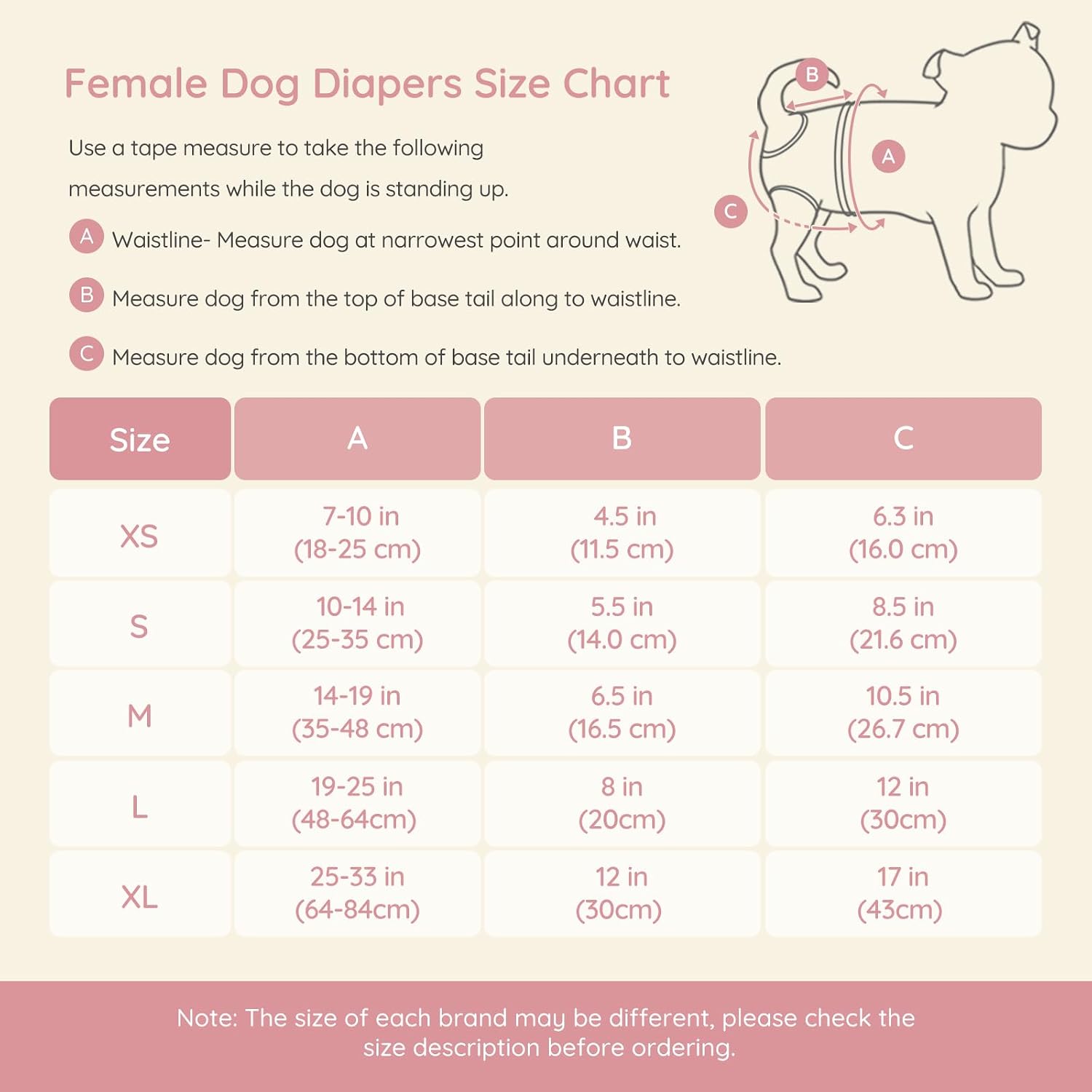 Detalle de BELLA & PAL XL Dog Nappies Female: Reusable Period Pants for Large Dogs (3-Pack)