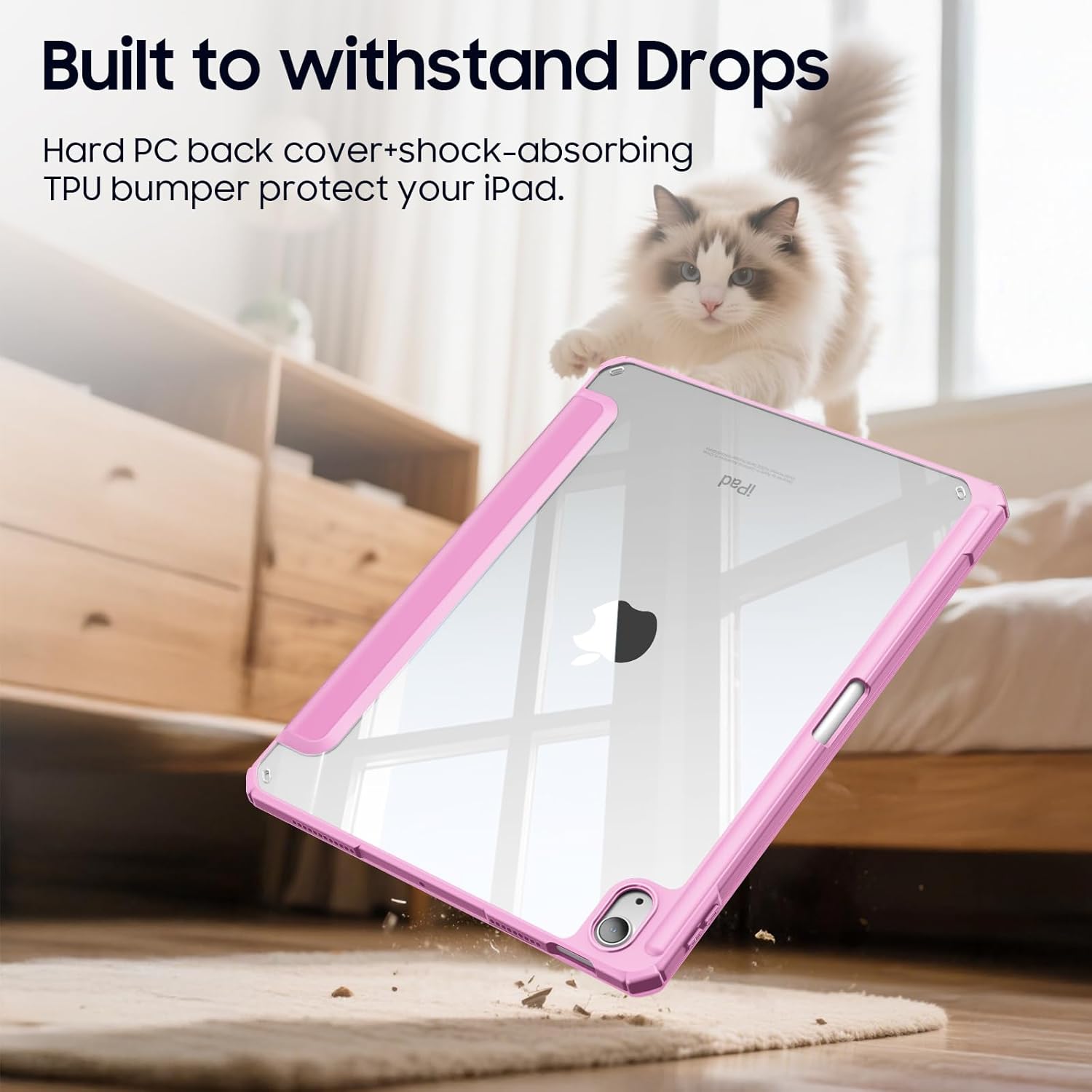 Thumbnail 6 de Fintie Hybrid Hülle für iPad (A16) 11. Generation 11 Zoll 2025 – Lilac Rosa