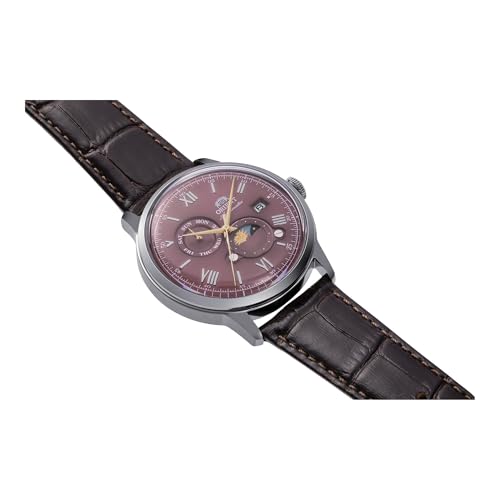 Detalle de Orient Classic Bambino Sun & Moon AK08: Orologio uomo automatico a carica manuale, stile Day & Night
