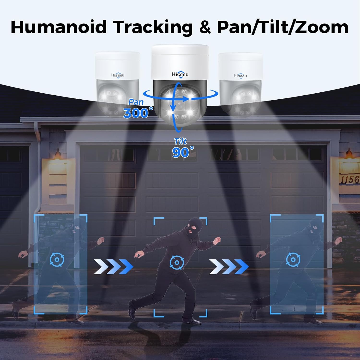Thumbnail 1 de Hiseeu 4K PoE PTZ Camera System 3TB