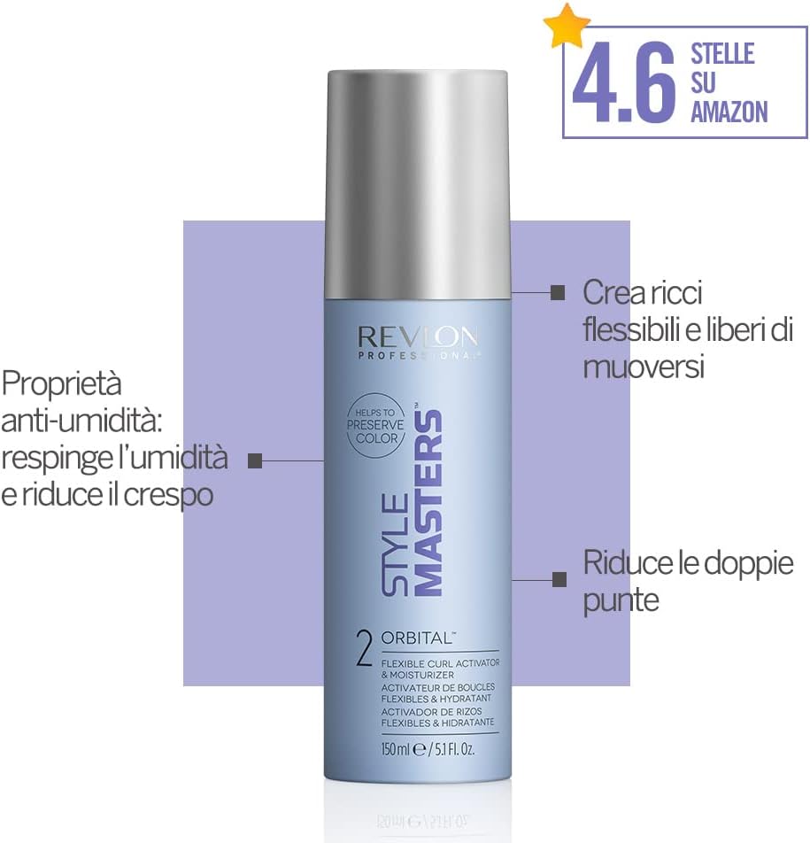 Thumbnail 1 de REVLON PROFESSIONAL STYLE MASTERS CURLY ORBITAL Gel per Capelli Ricci, 150 ml