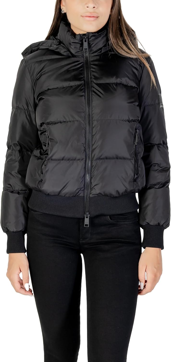 Thumbnail 6 de Armani Exchange Icon Project - Veste Femme Logo Patch, Short Length, Duvet véritable