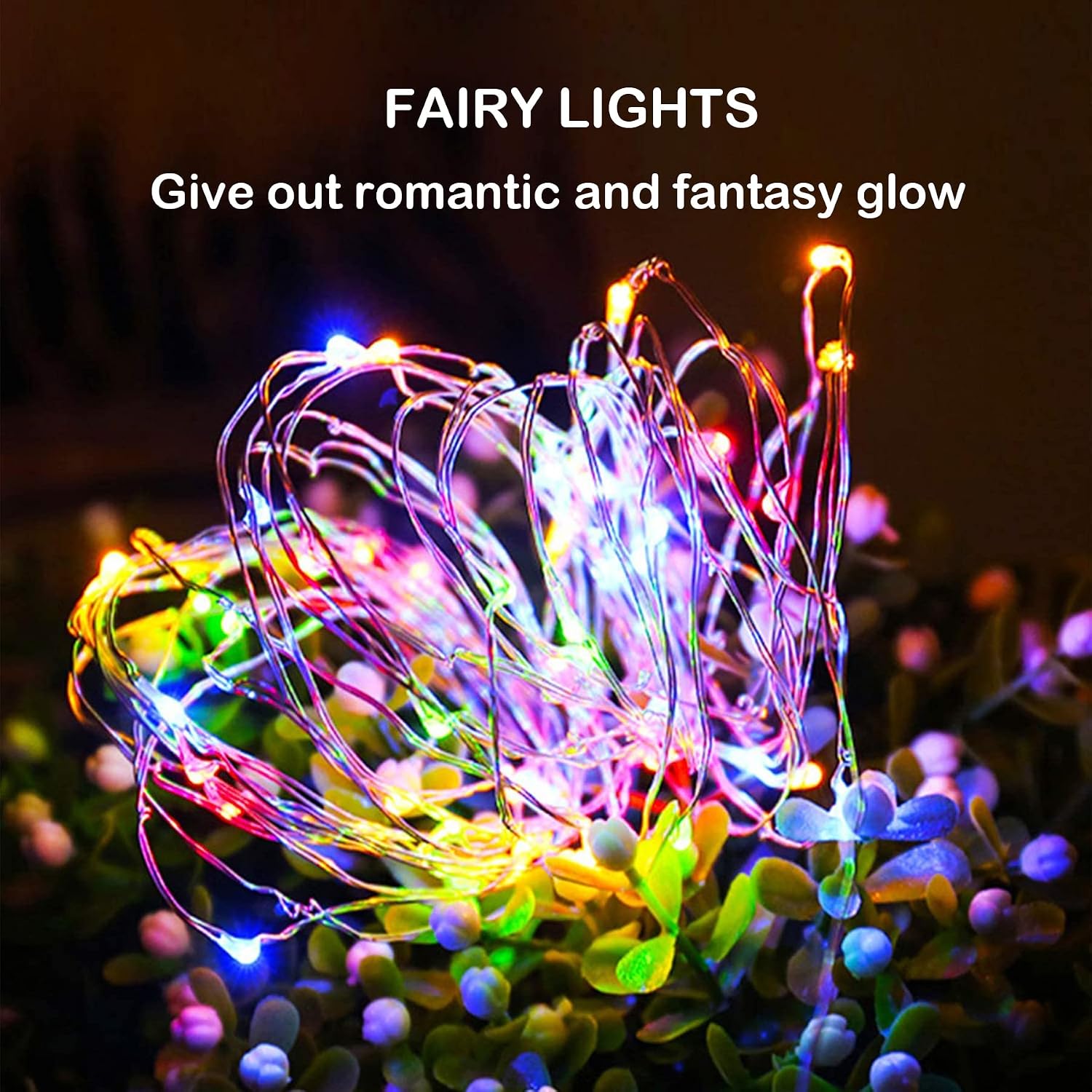 Thumbnail 2 de Lezonic Solar Fairy Lights Outdoor 2 Pack – 40ft, 120 LEDs, 8 Modes, IP65 Waterproof