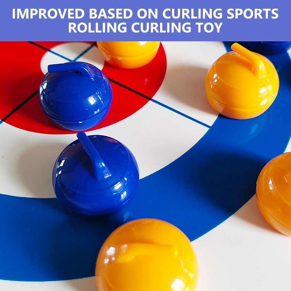 Thumbnail 4 de Lotvic Tabletop Curling Game – Compact, Portable Family Fun