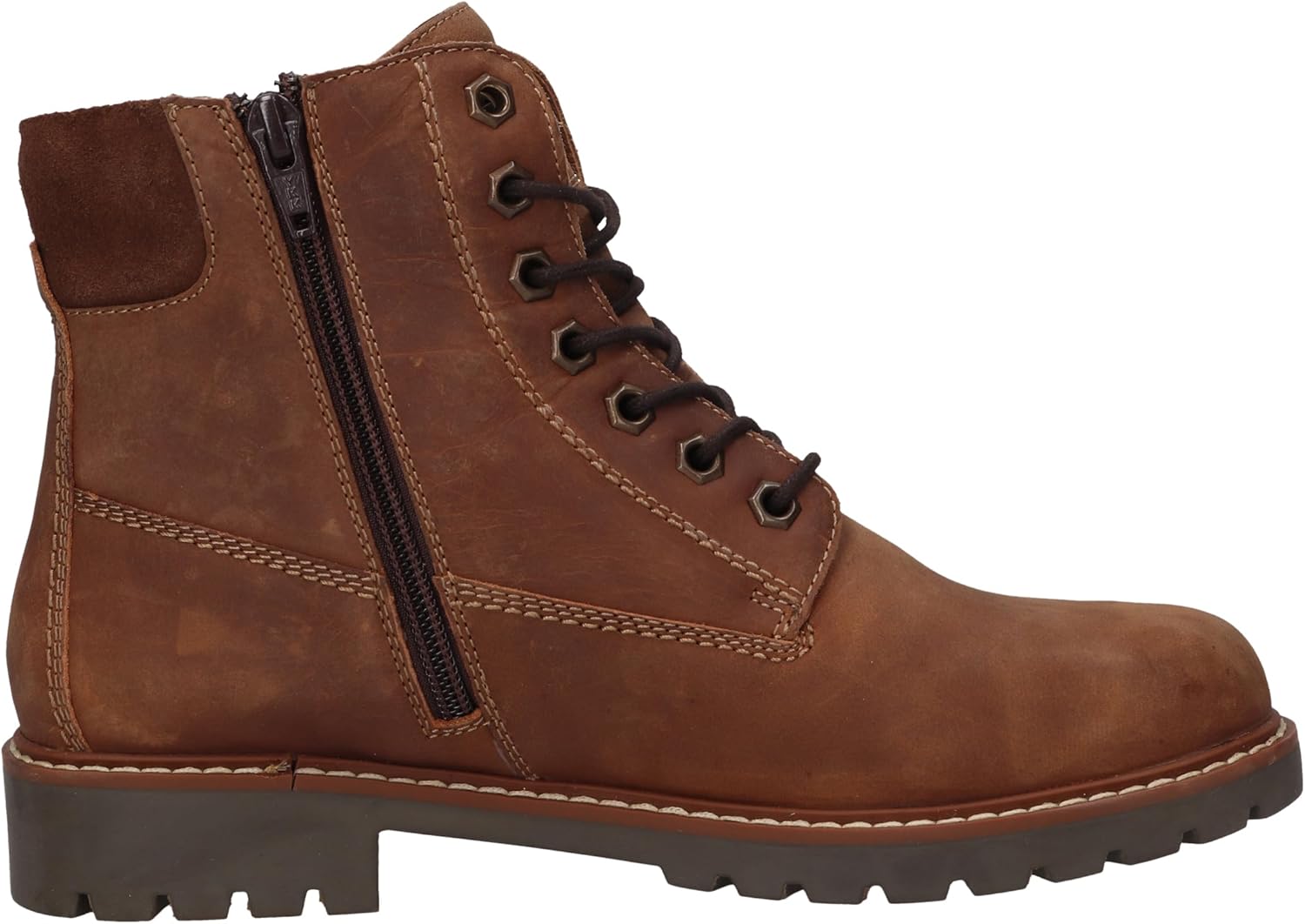 Detalle 2 de camel active Damen Mode-Stiefel 57trs01 – Cognac, wasserabweisend und robust