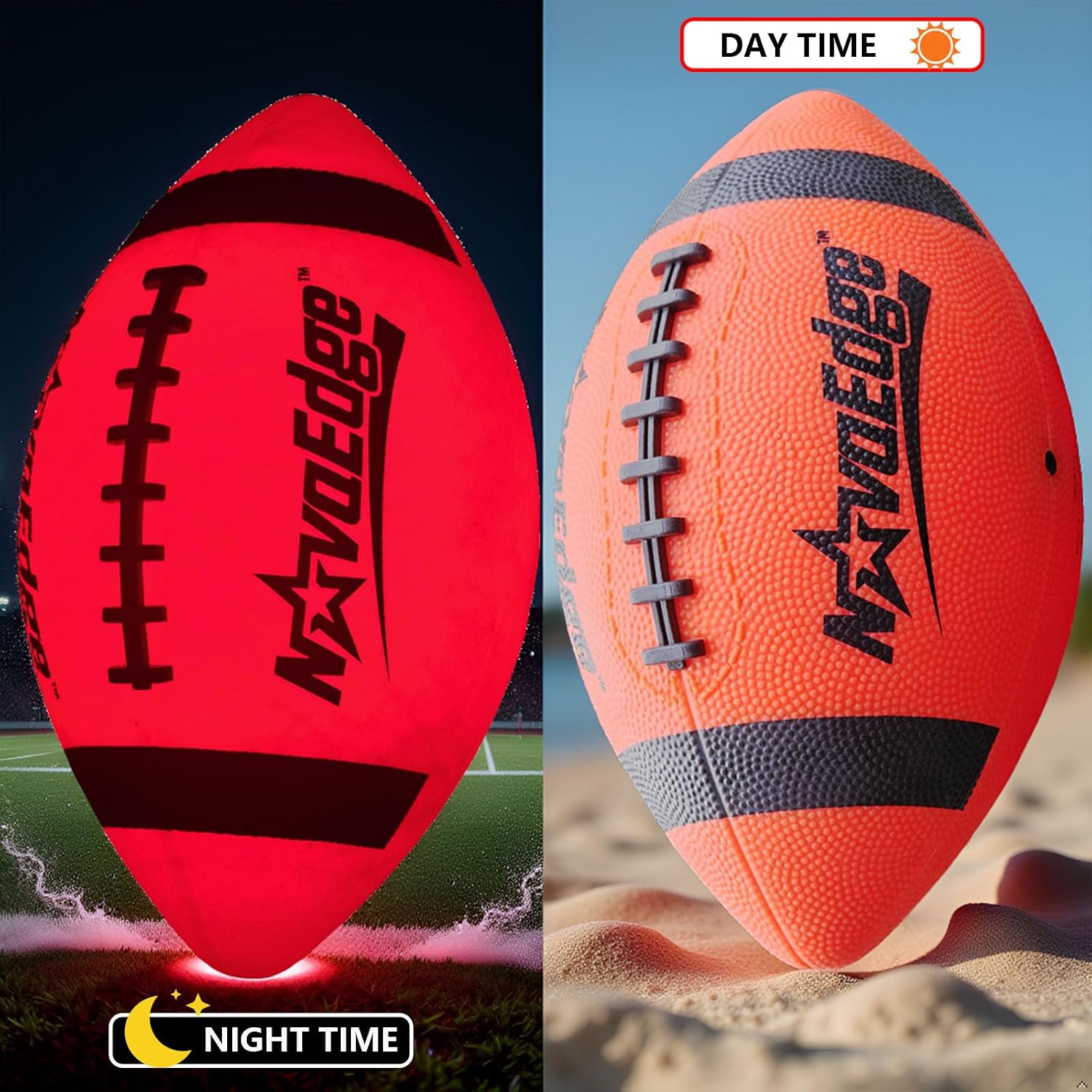 Detalle 2 de NovaEdge Glow in The Dark Sports Ball USB-C rechargeable