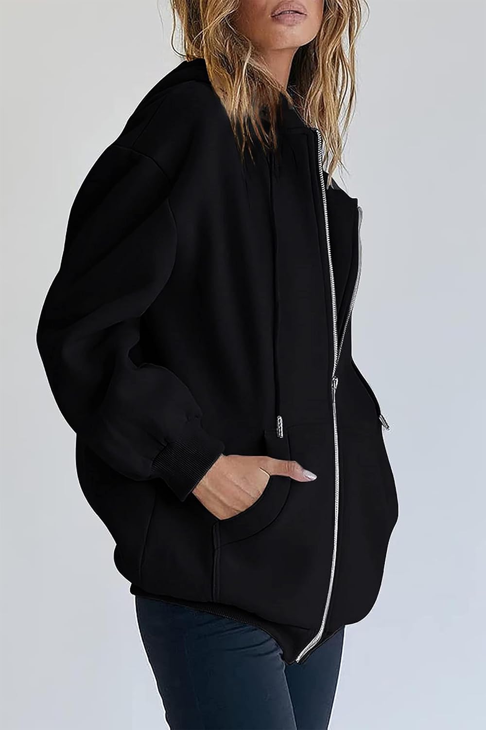 Thumbnail 1 de Timuspo Hoodie Damen Sweatjacke 2026 – Kapuzenjacke mit Reißverschluss, Oversize