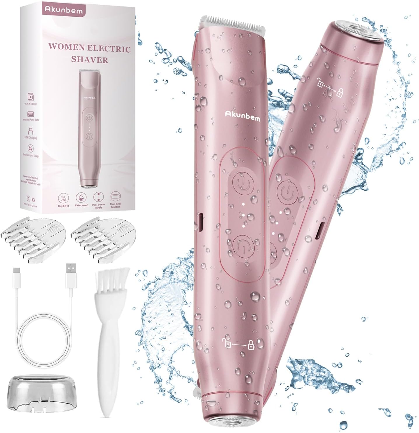 Akunbem 2-in-1 Bikini Trimmer ⚙