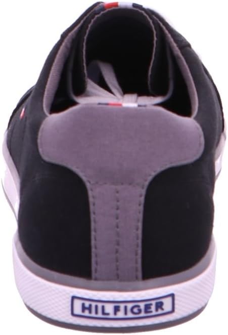 Detalle de Tommy Hilfiger Baskets Vulcanisées Homme – Élégance décontractée en toile et coton
