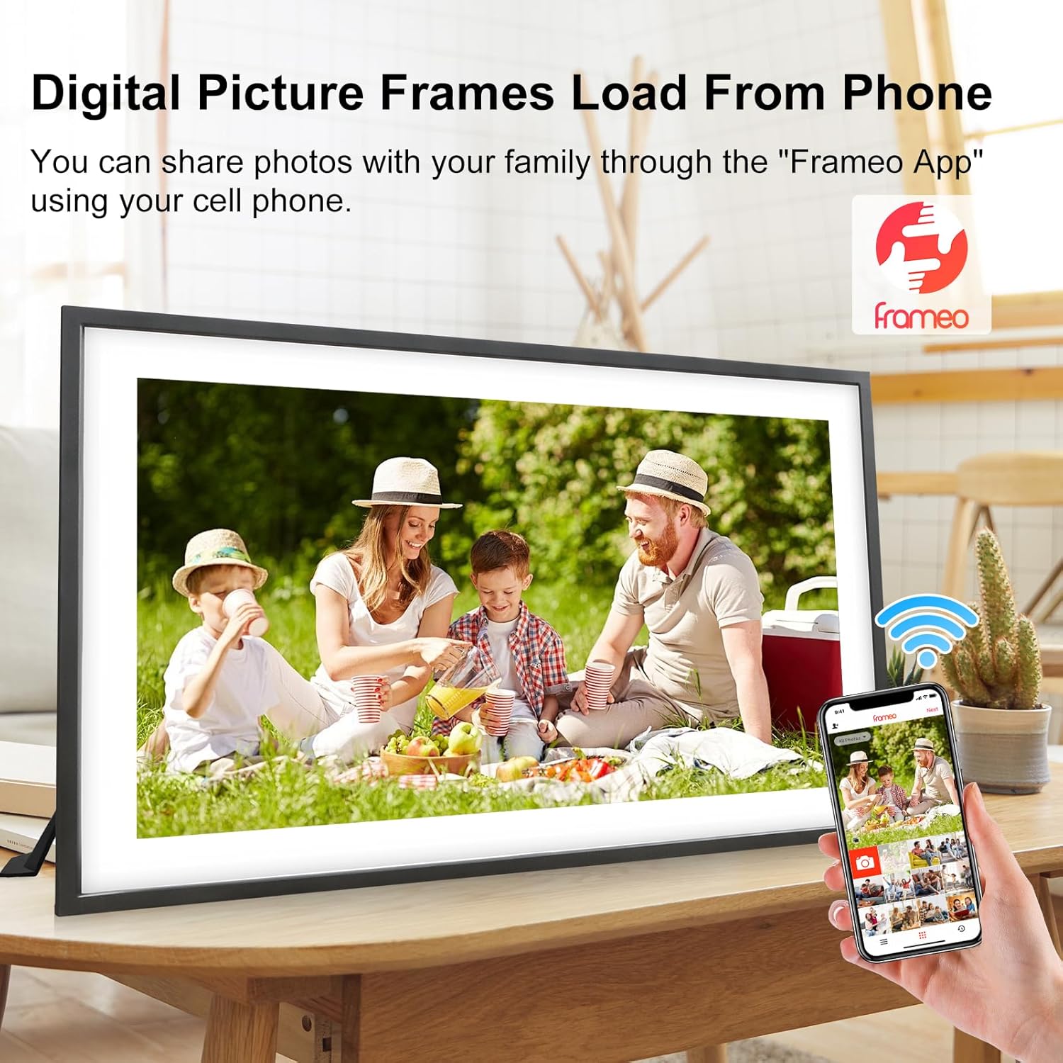 Thumbnail 3 de Frameo 15.6 Inch Digital Photo Frame 32GB 🖼
