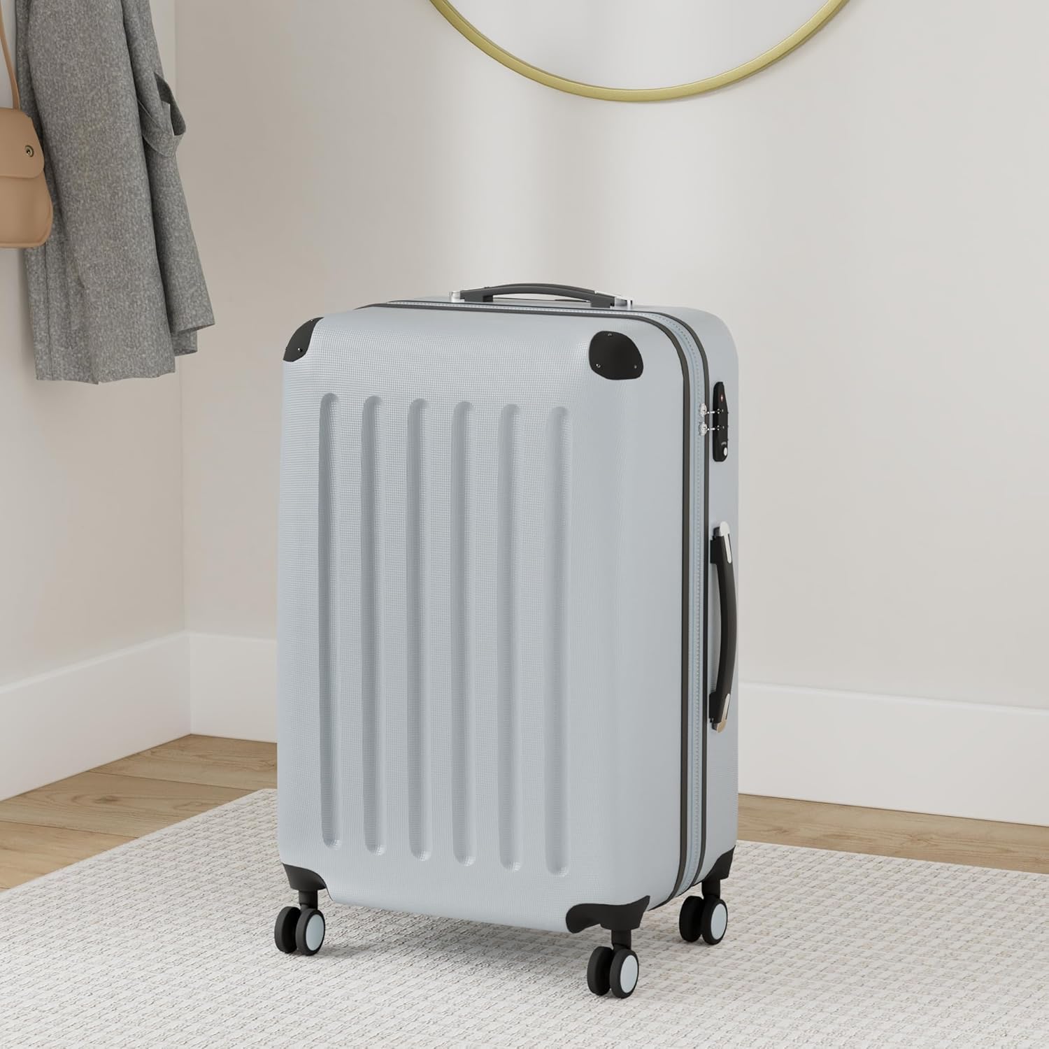 Detalle 2 de Hauptstadtkoffer Spree: Valigia rigida grande 75 cm, espandibile, TSA, 4 ruote doppie