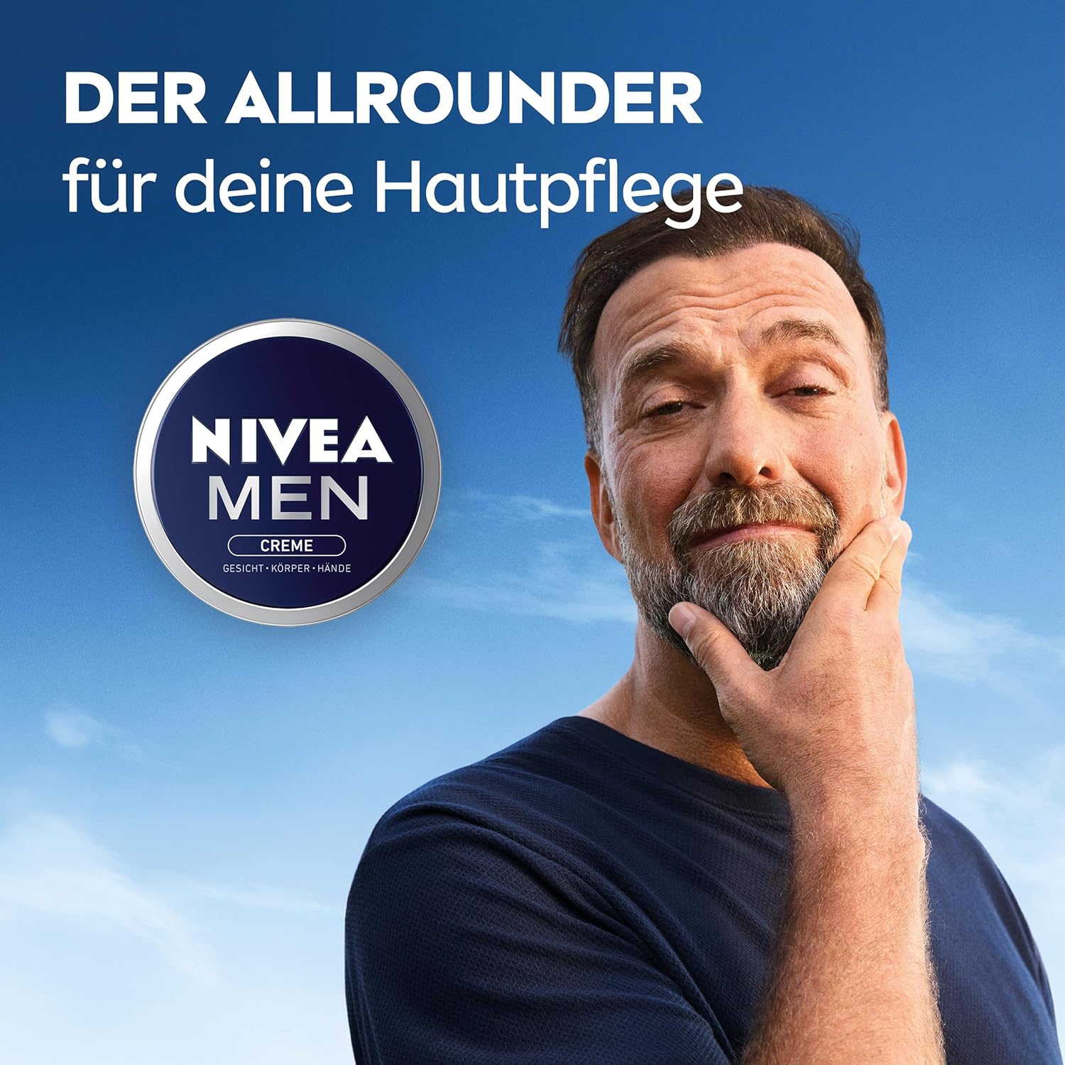 Thumbnail 4 de NIVEA MEN Creme – pflegende Allzweck-Hautcreme mit Vitamin E, für Gesicht, Körper & Hände (150 ml, Packung mit 3)