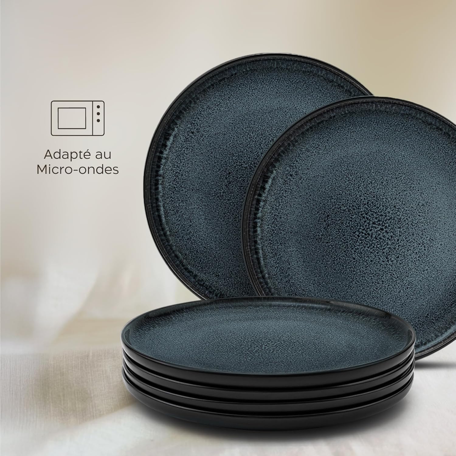 Thumbnail 5 de Twinzee 6 Assiette Dessert Granite