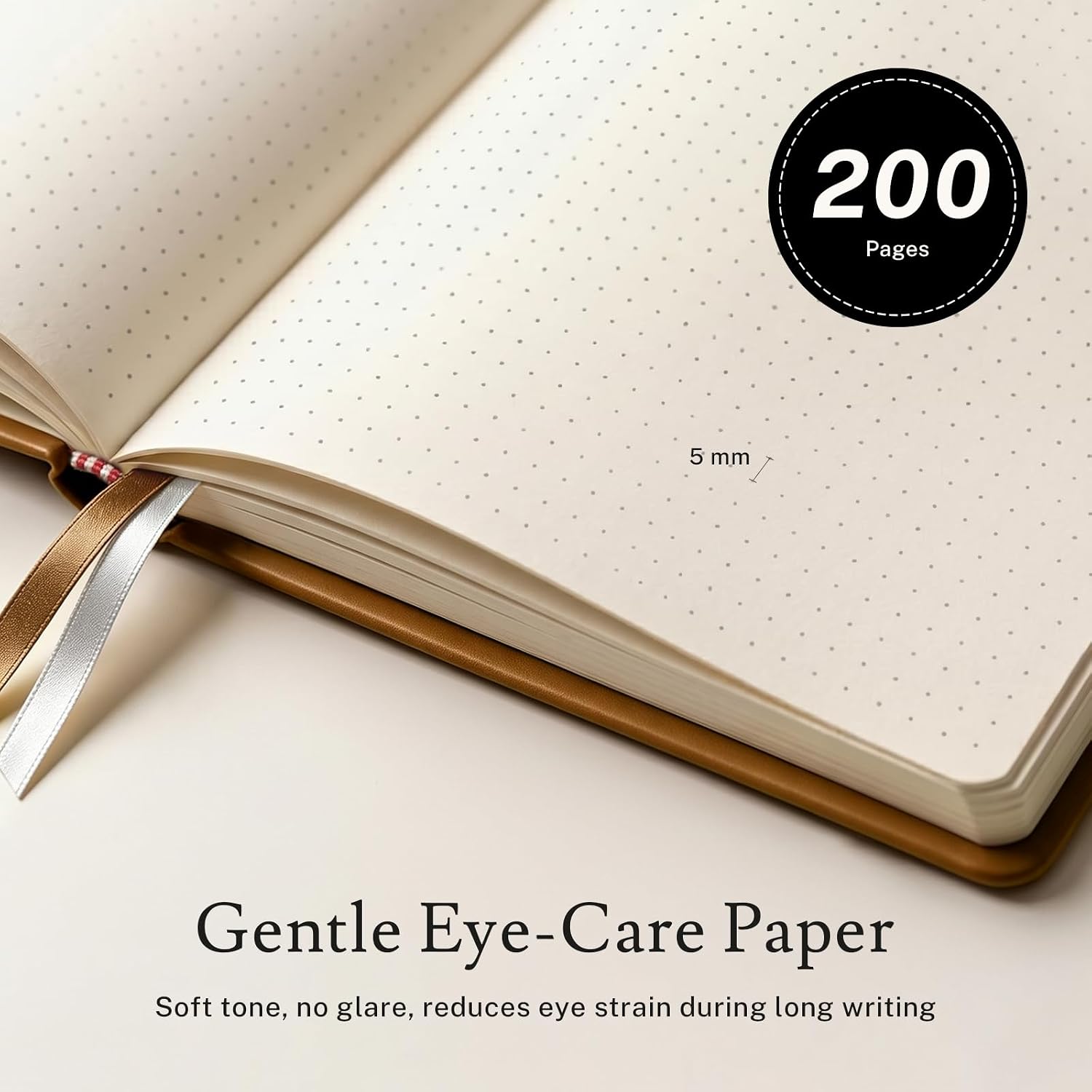 Detalle 2 de PAGELYST Dotted Journal Notebook, A5 4-Pack, 200 Pages, 100 GSM Paper