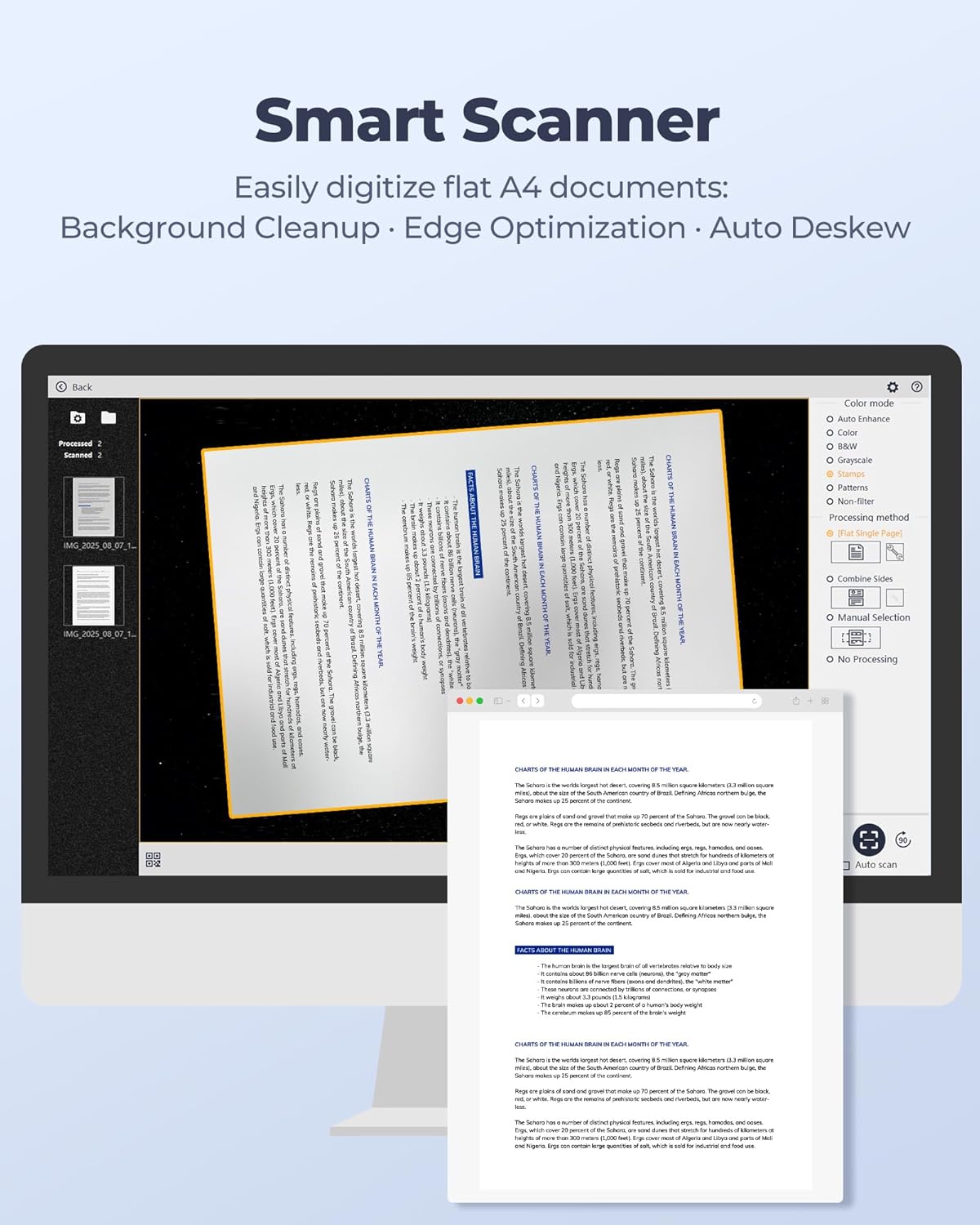Thumbnail 3 de CZUR Lens 800 Pro scanner documenti A4 8 MP