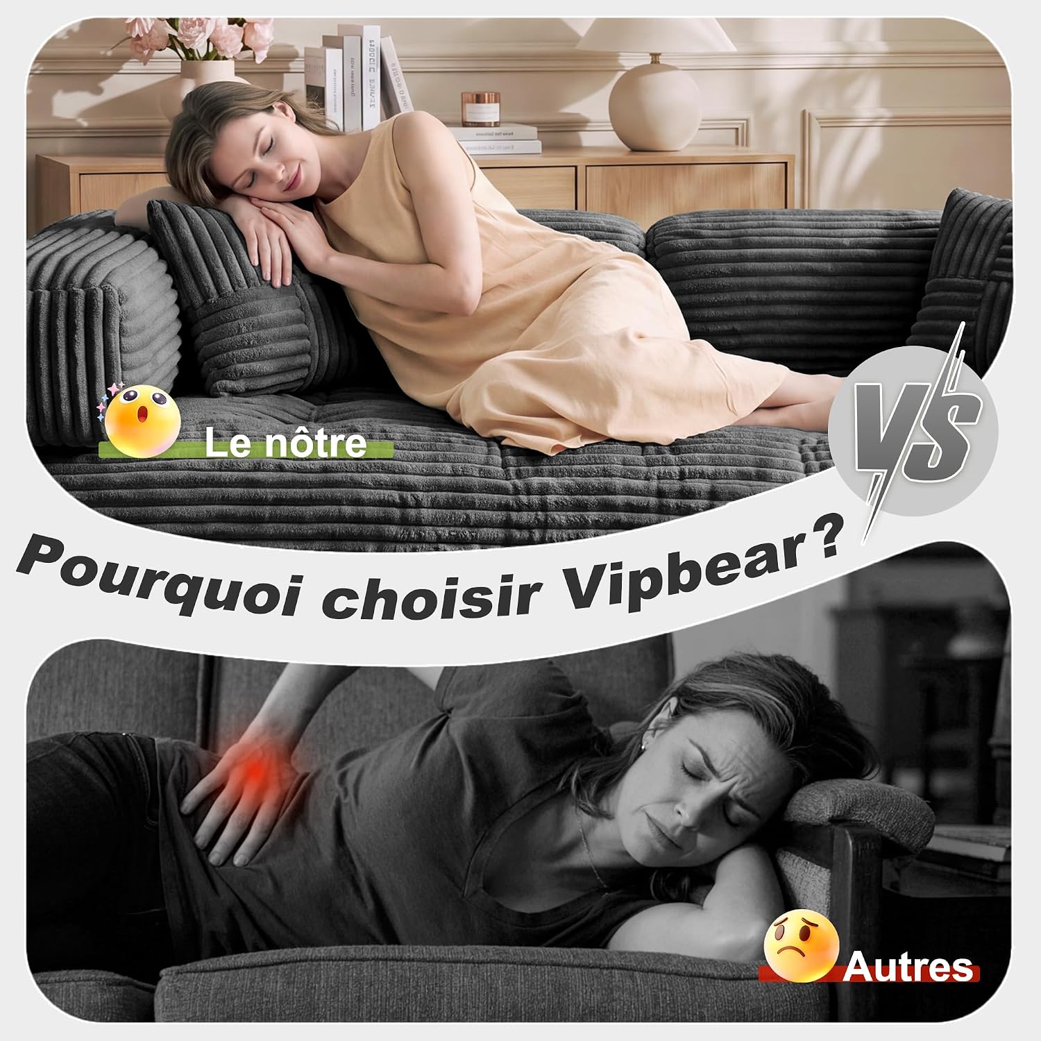 Detalle 2 de WEUP Convertible Sofa Bed, Corduroy