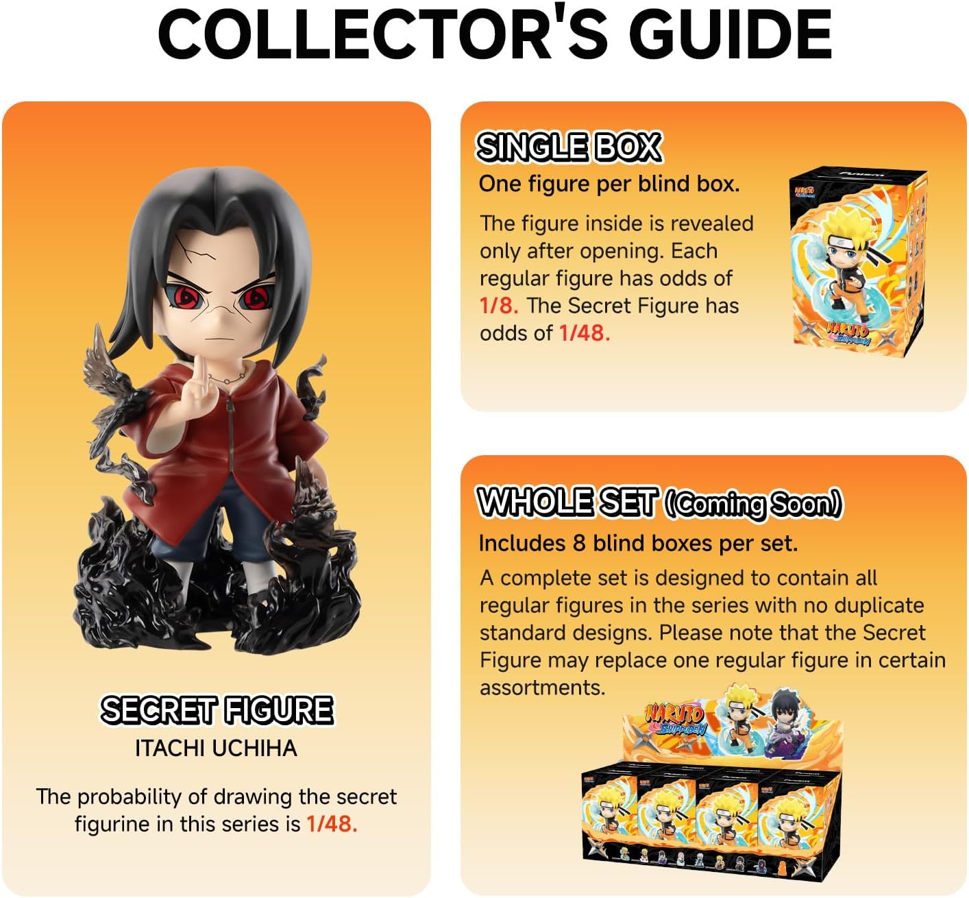 Thumbnail 2 de FUNISM Naruto Shippuden Blind Box Figure, PVC Collectible with Magnetic Card