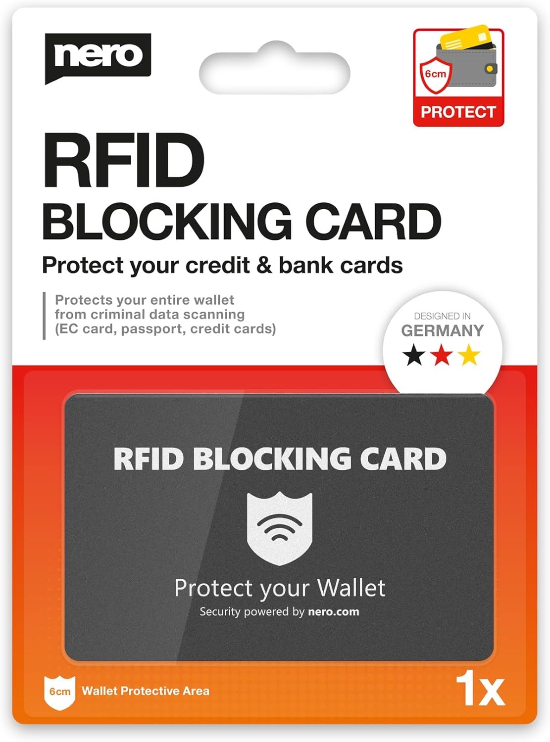 Thumbnail 2 de Nero Carte RFID anti-piratage : protection NFC contre le vol de données (blocage sans contact) noire