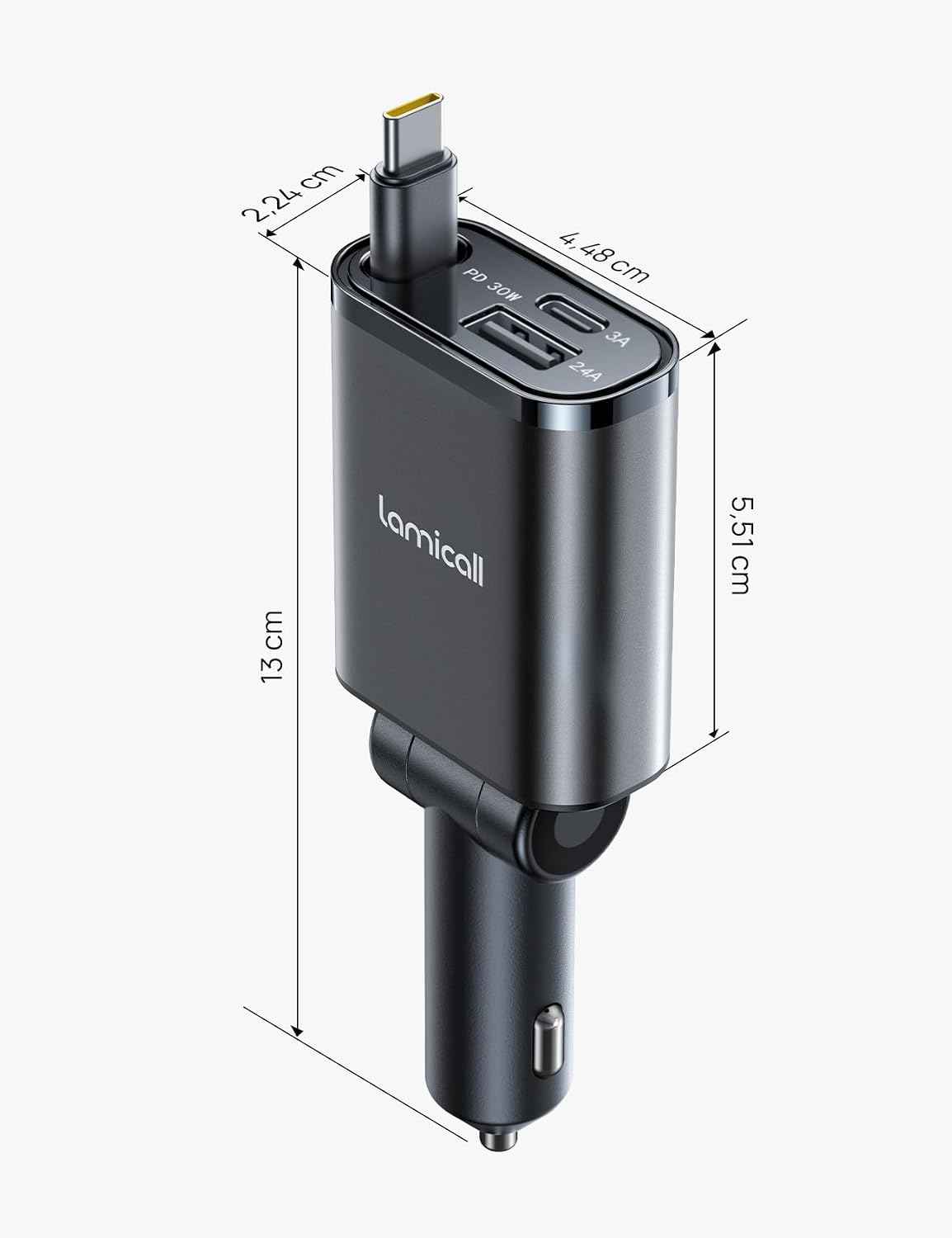 Thumbnail 6 de Lamicall 3 IN 1 Auto Ladegerät 50W