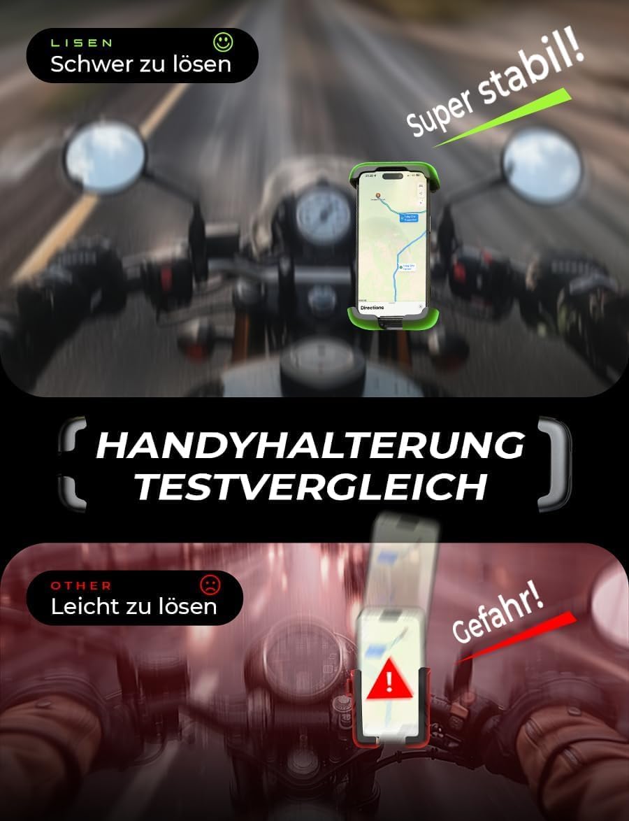 Thumbnail 4 de LISEN Handy Halterung Fahrradlenker 360°