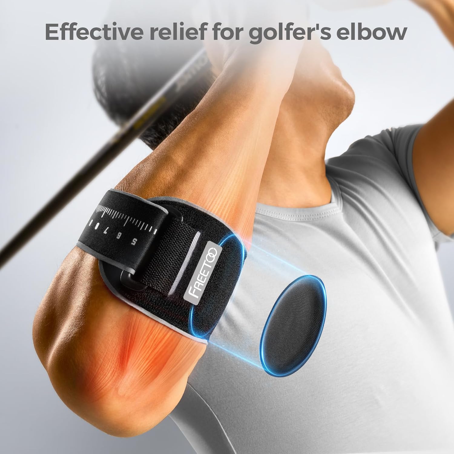 Thumbnail 3 de FREETOO Tennis Elbow Brace with Gel Pad 7.1"-11